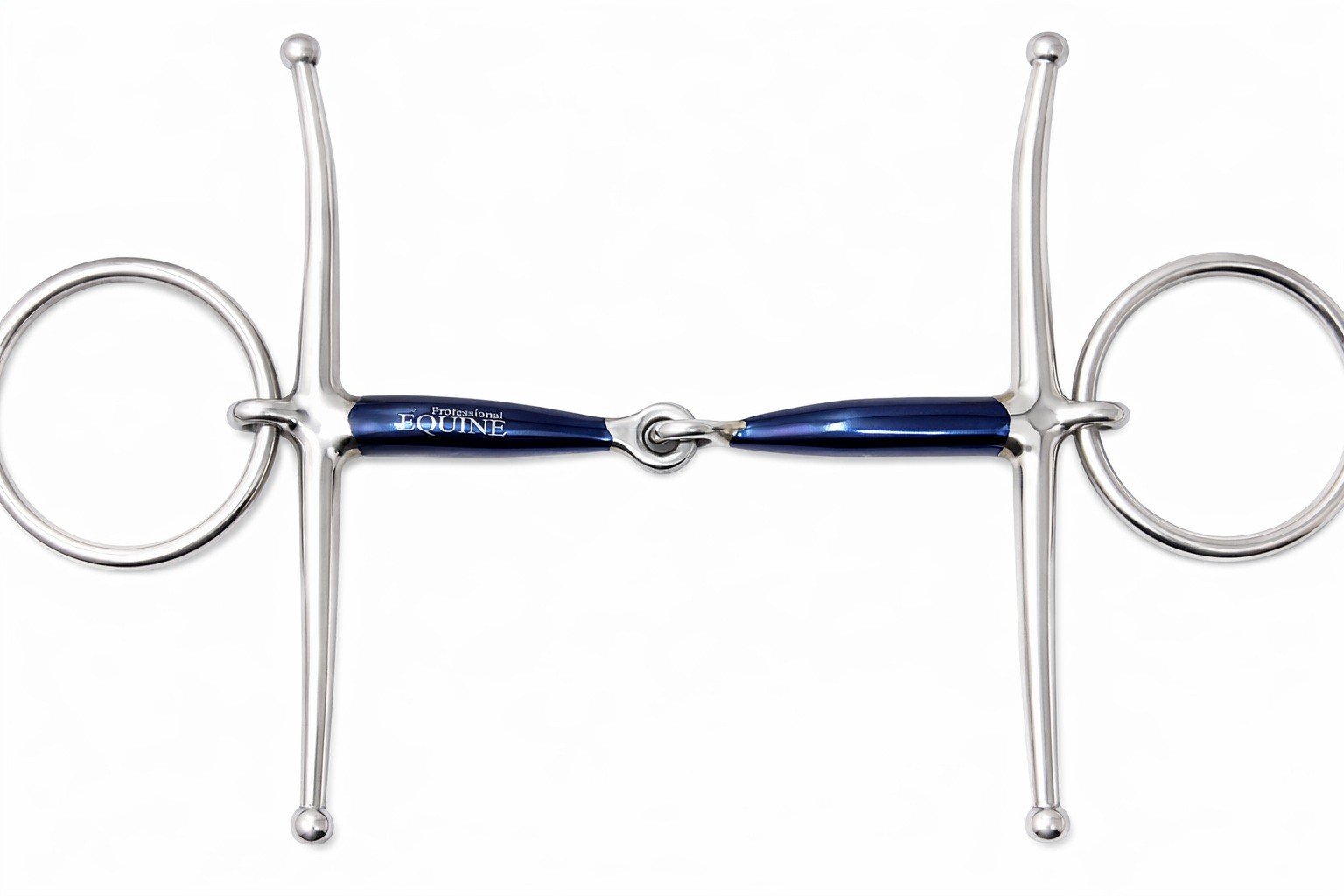 SS Dee-Ring 5" Mouth Sweet Iron Full Cheek Loose Ring Snaffle Horse Bit 35670B