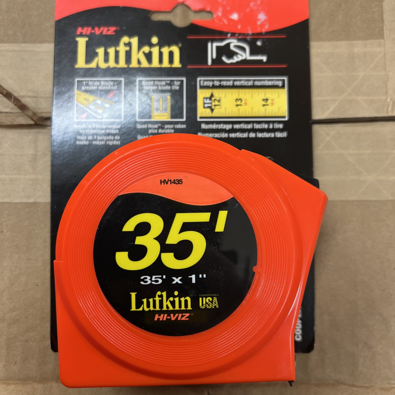 Lufkin HV1435 Tape Measure: 35’ Long, 1" Wide Blade Vintage Made In USA