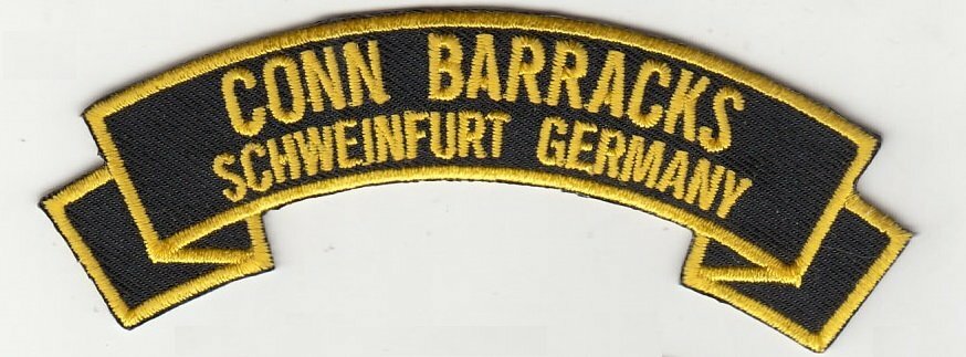 Conn Barracks, Schweinfurt  Germany embroidered patch
