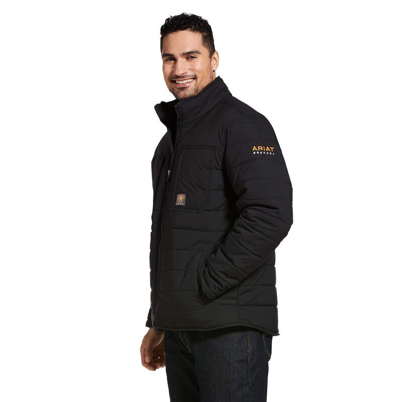 Rebar Valiant Stretch Canvas Water Resistant Insulated Jacket BLACK·XL