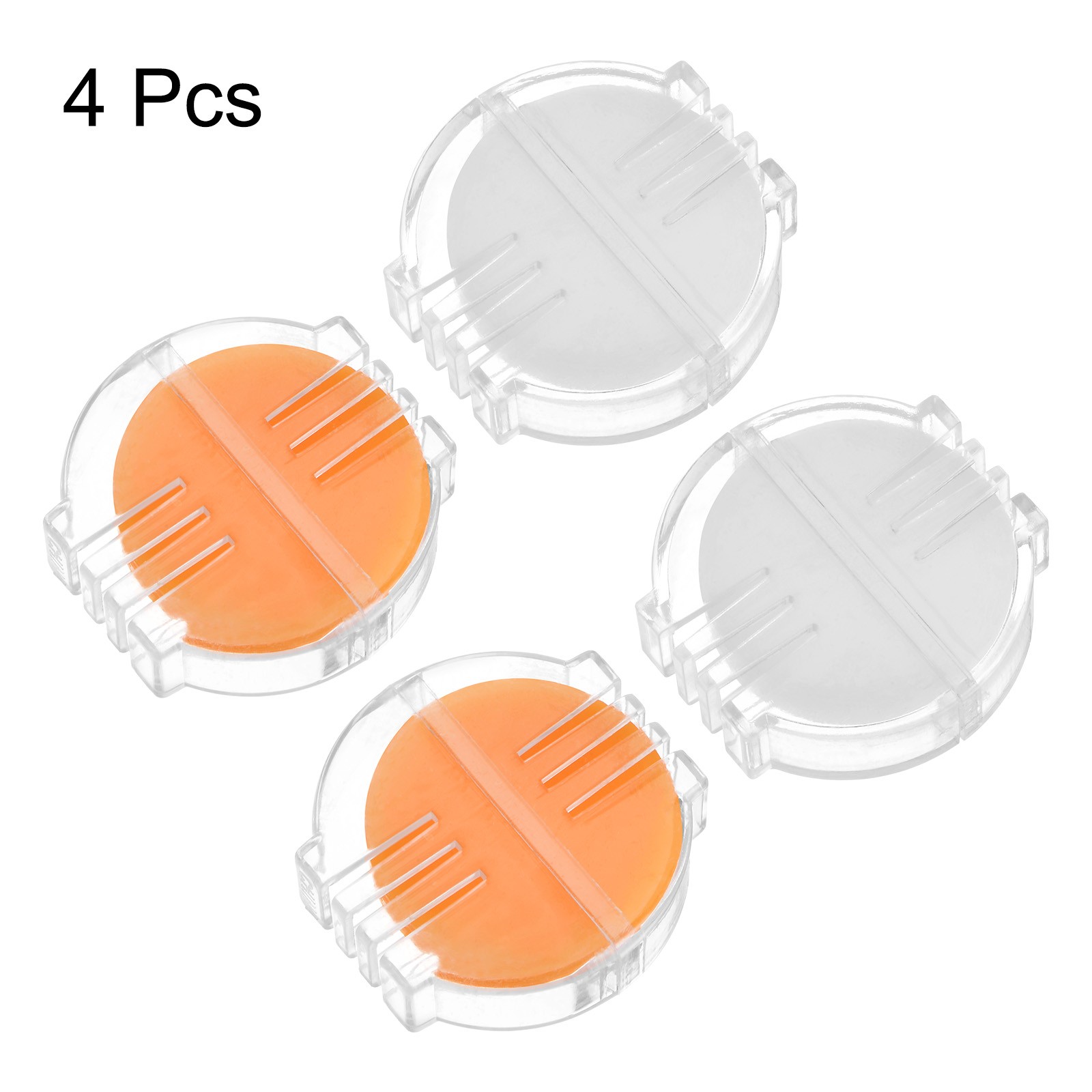 4pcs Beeswax Thread Conditioners Thread Wax with Plastic Box, Golden and White