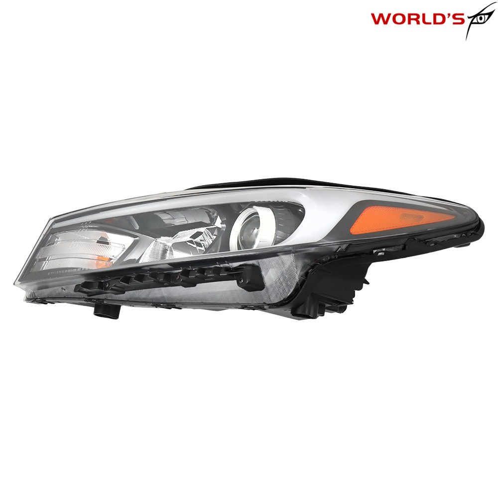 Halogen Headlight Assembly For Kia Forte Forte5 2017-2018 w/ o LED Left Driver