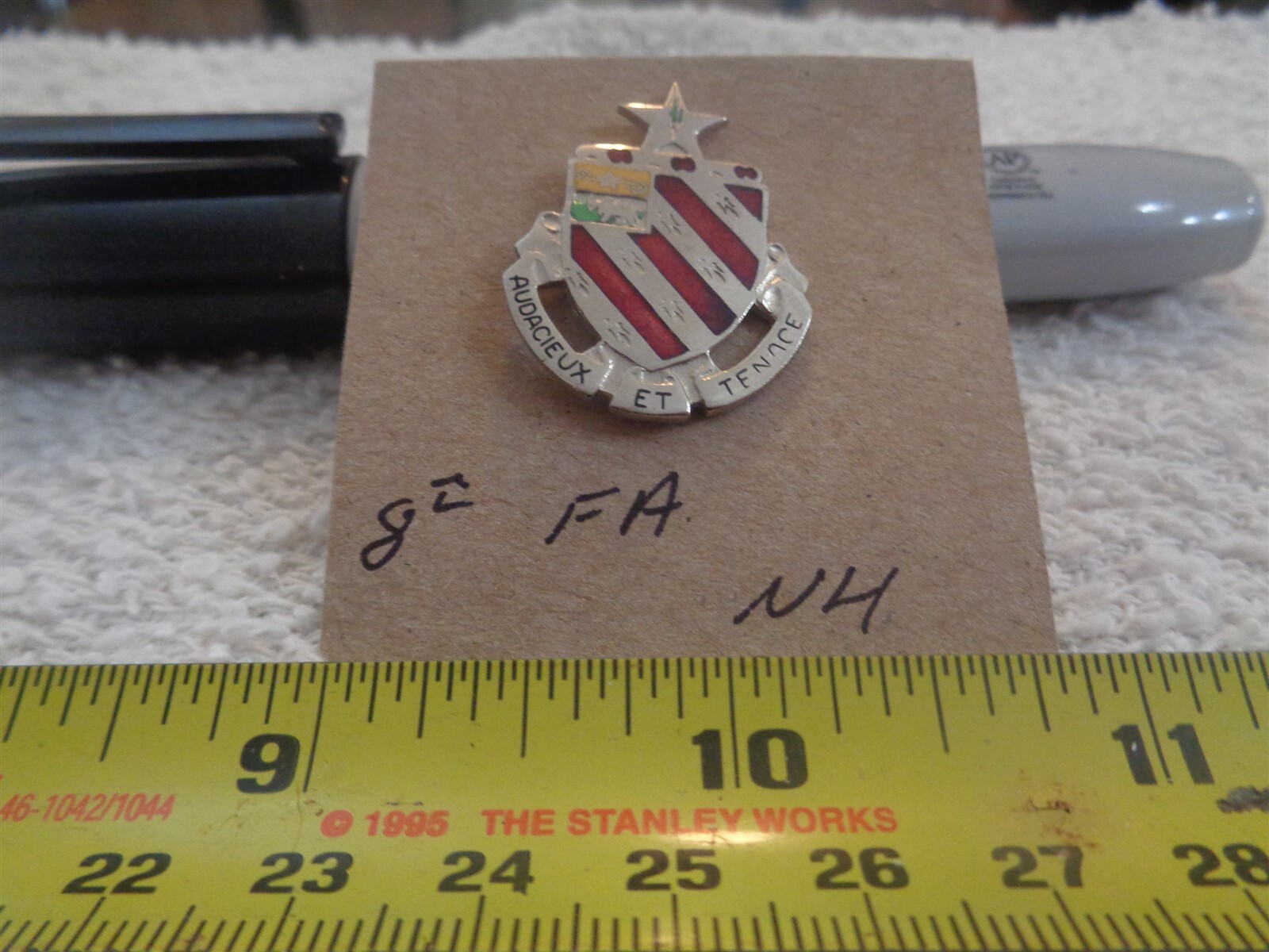 8th Field Artillery NH Unit Crest, DI, DUI (DRAW#X5)