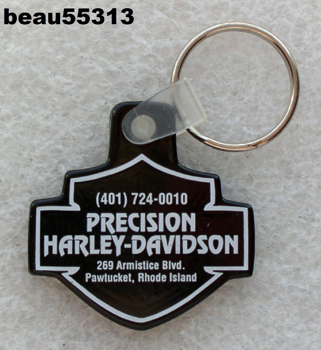 ⭐PRECISION PAWTUCKET RHODE ISLAND HARLEY DAVIDSON DEALER KEY CHAIN FOB