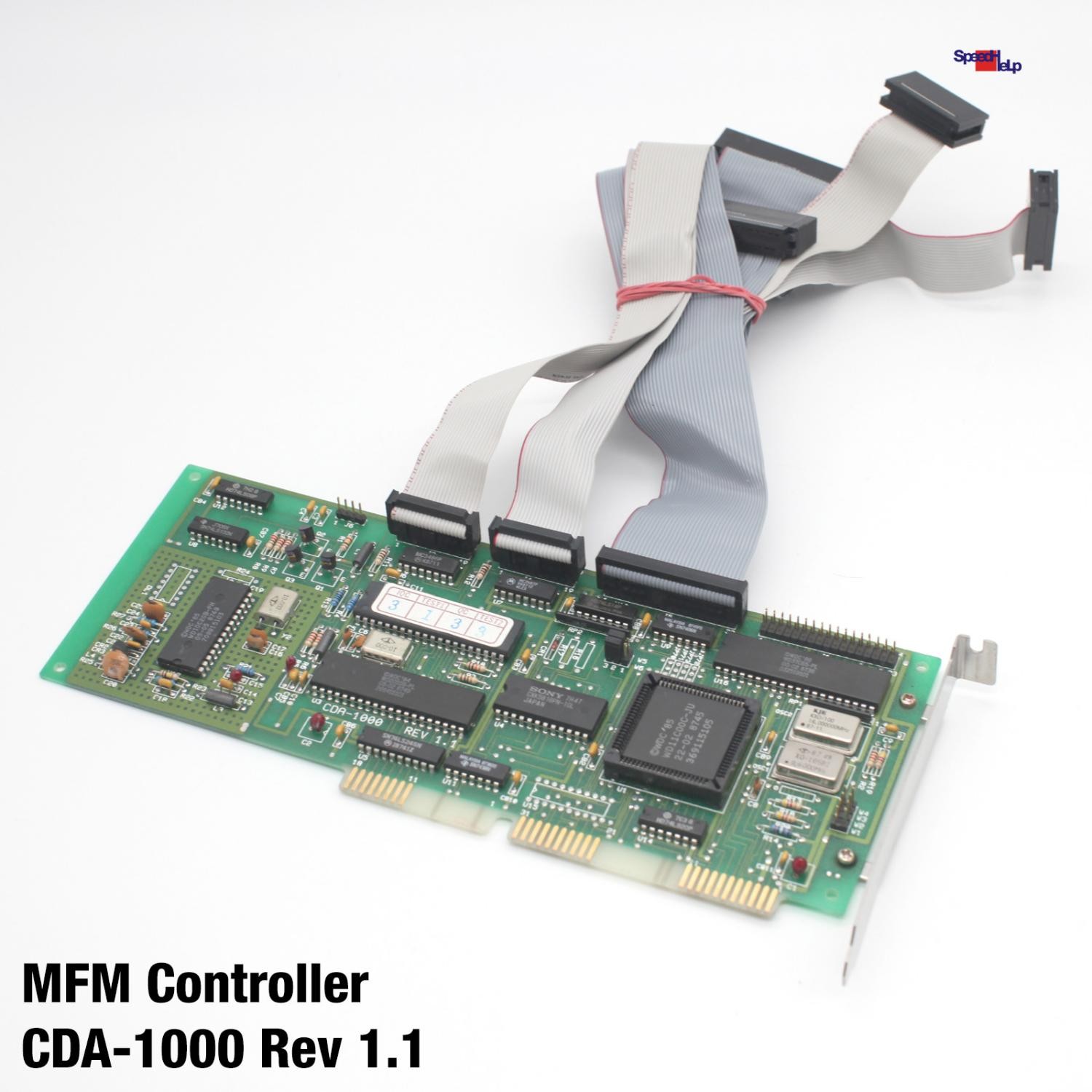 ISA WD CDA-1000 REV 1.1 MFM CONTROLLER 2x MFM HDD FLOPPY WD11C00C 8086 80286
