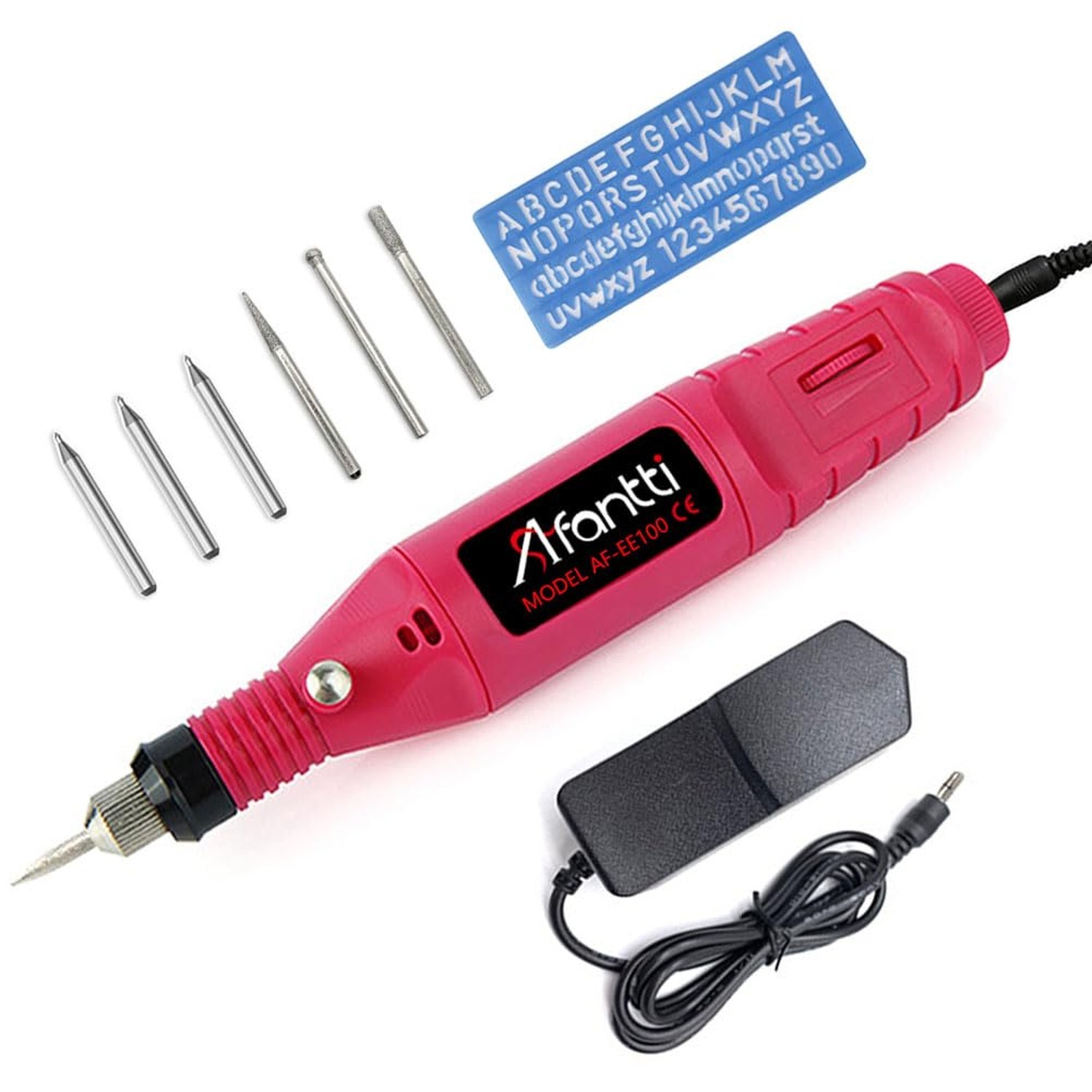 Corded Electric Engraver Pen Engraving Etching Tool Etcher Kit with | Stencil...