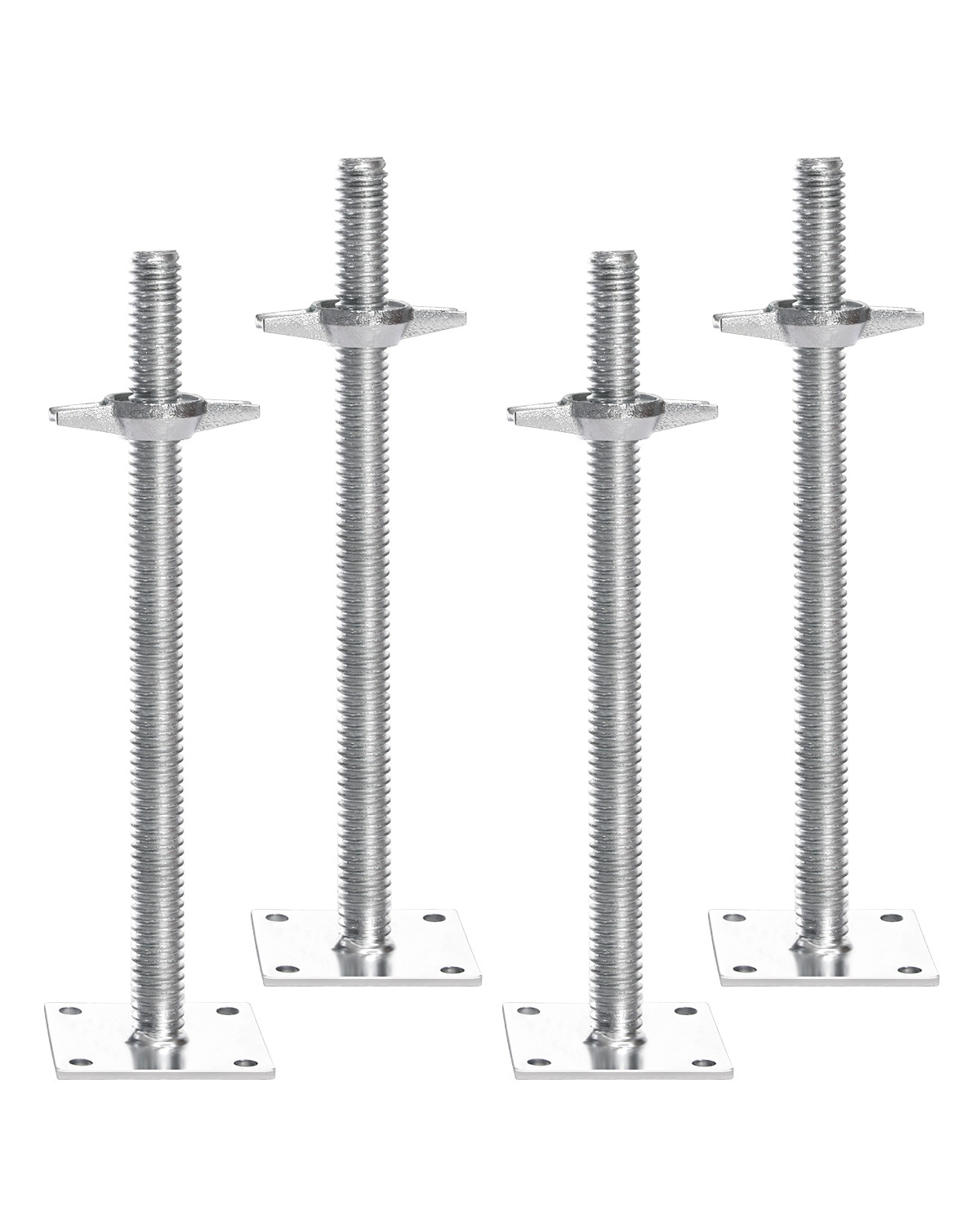 VEVOR 4-Pack Adjustable Leveling Jacks Solid Screw for Baker-Style Scaffolding