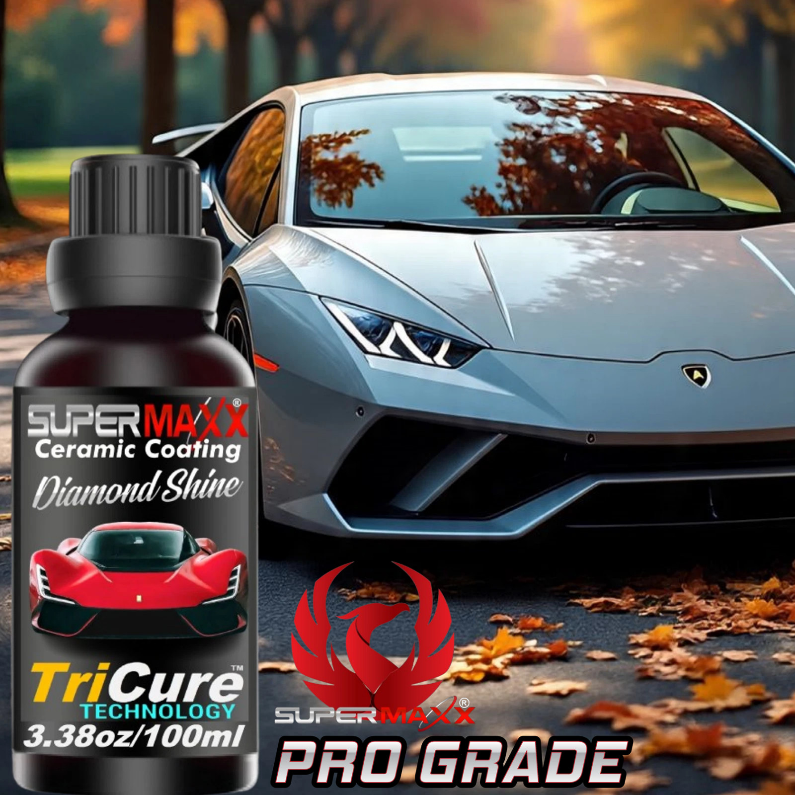 CERAMIC CAR COATING POLYSILAZANE TRICURE TECHNOLOGY "5 YR PAINT PROTECTION" -KIT