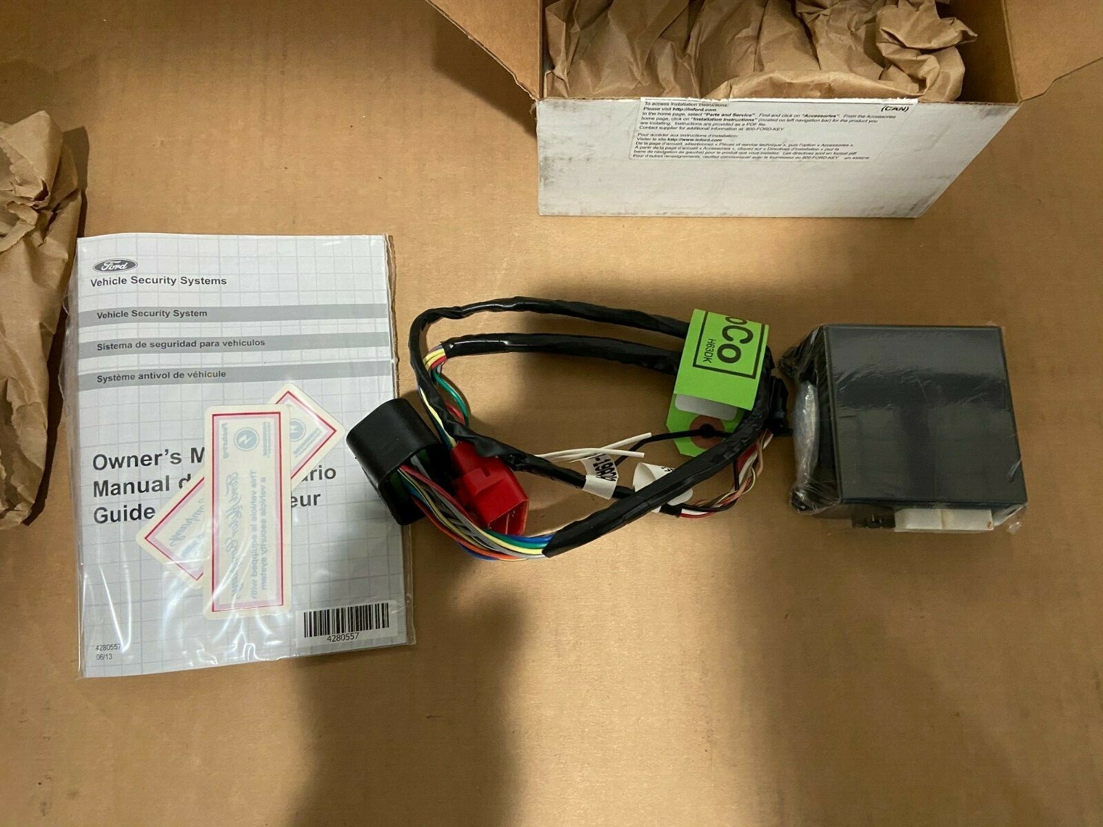 NEW FORD TRANSIT CONNECT MODEL GT1Z-19A361-A BASE SECURITY KIT