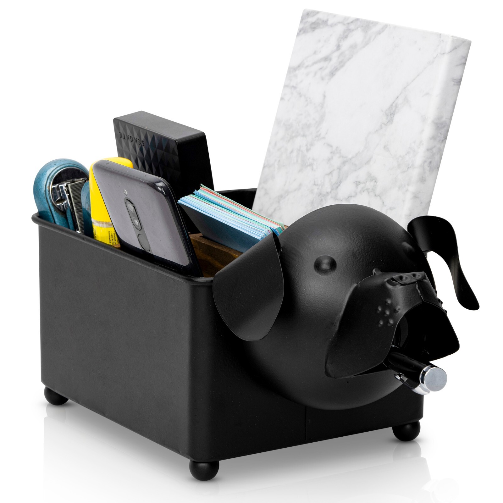 Made Easy Kit Desk Organizer, with Module Compartments (Black Dog)