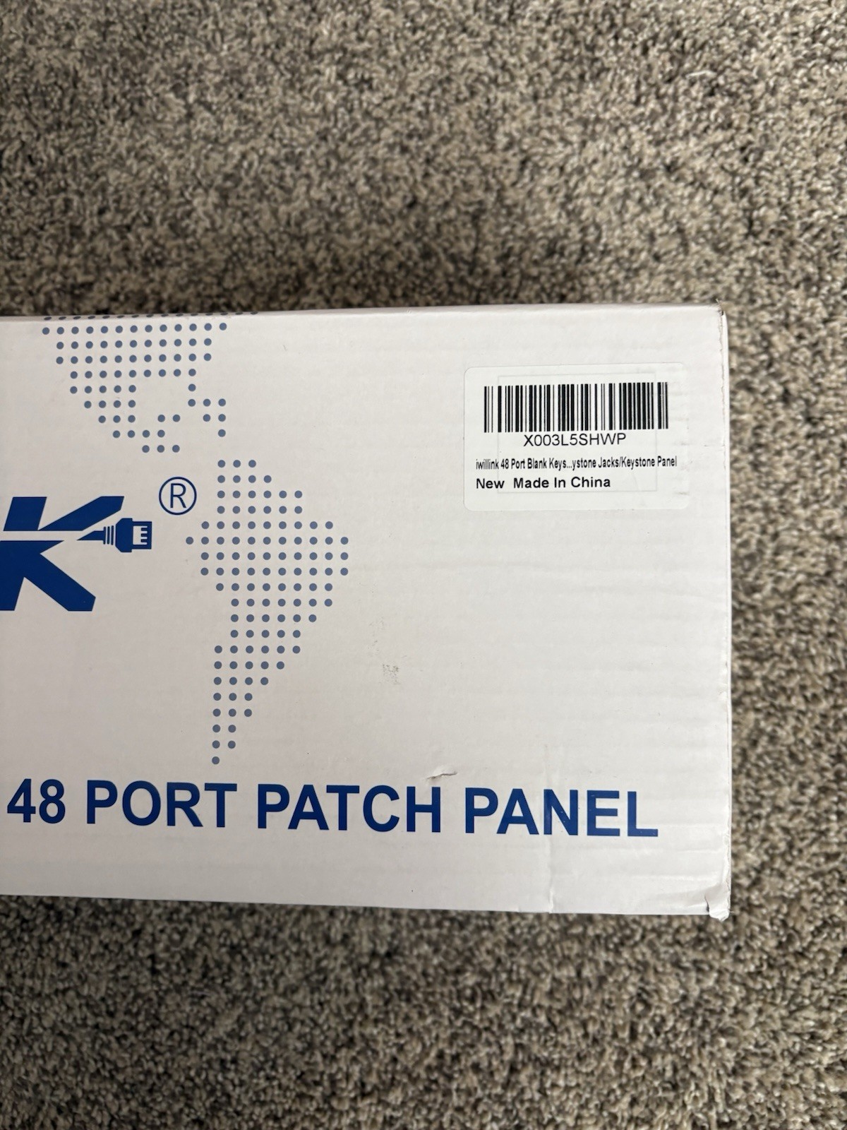iwillink Blank 48-Port Keystone Patch Panel, 2U 19'' Rackmount/Wallmount