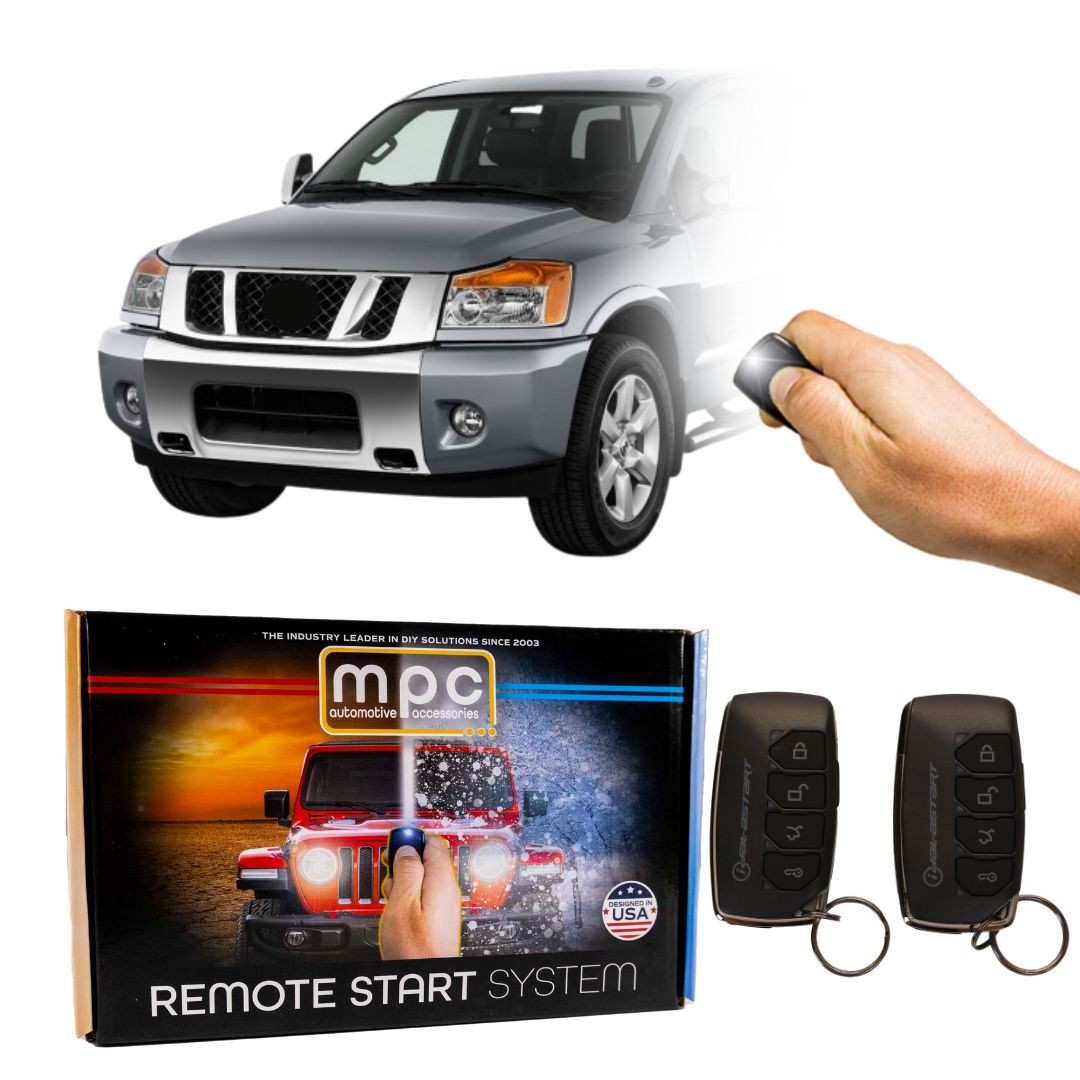 2-Way Remote Start With Keyless Entry For 2008-2015 Nissan Titan - w/T-Harness