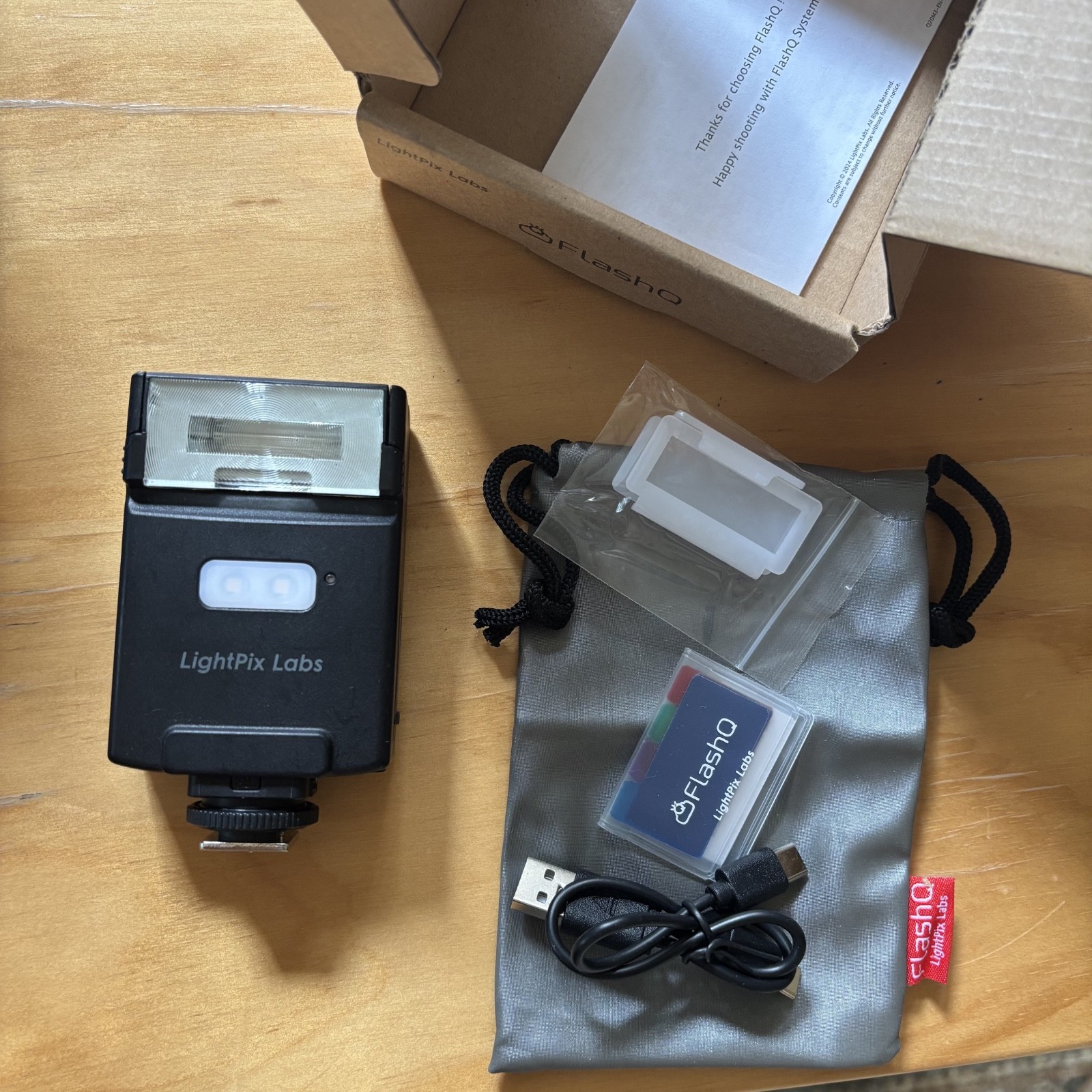 LightPix Labs FlashQ Q20II Wireless Off-Camera Flash Sony Fujifilm Leica