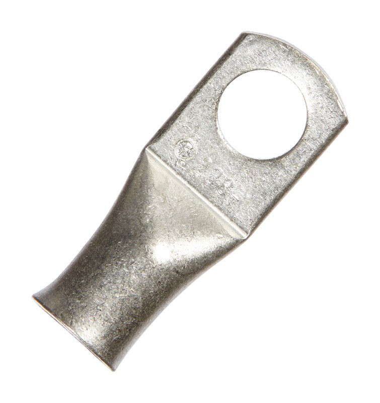Jandorf 60767 Tin-Plated Copper Non-Insulated 3/8 in. Stud Electrical Lug 2 AWG