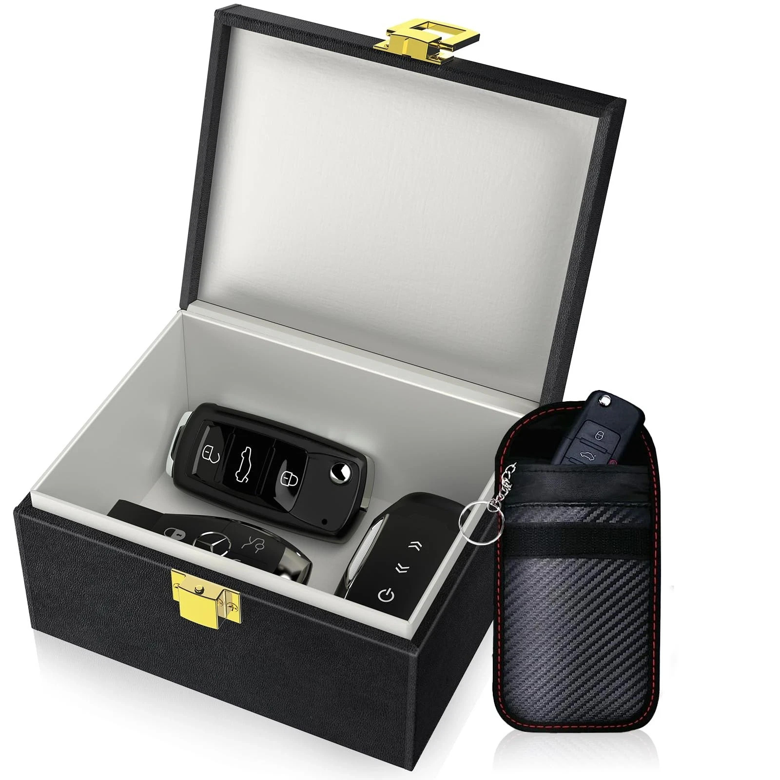 Samfolk Faraday Box Set with Bag for Car Keys