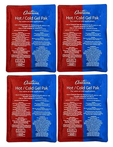 Camerons Hot or Cold Gel Pack Set of 4 XL Ice & Heating Packs (8 inx11") Large