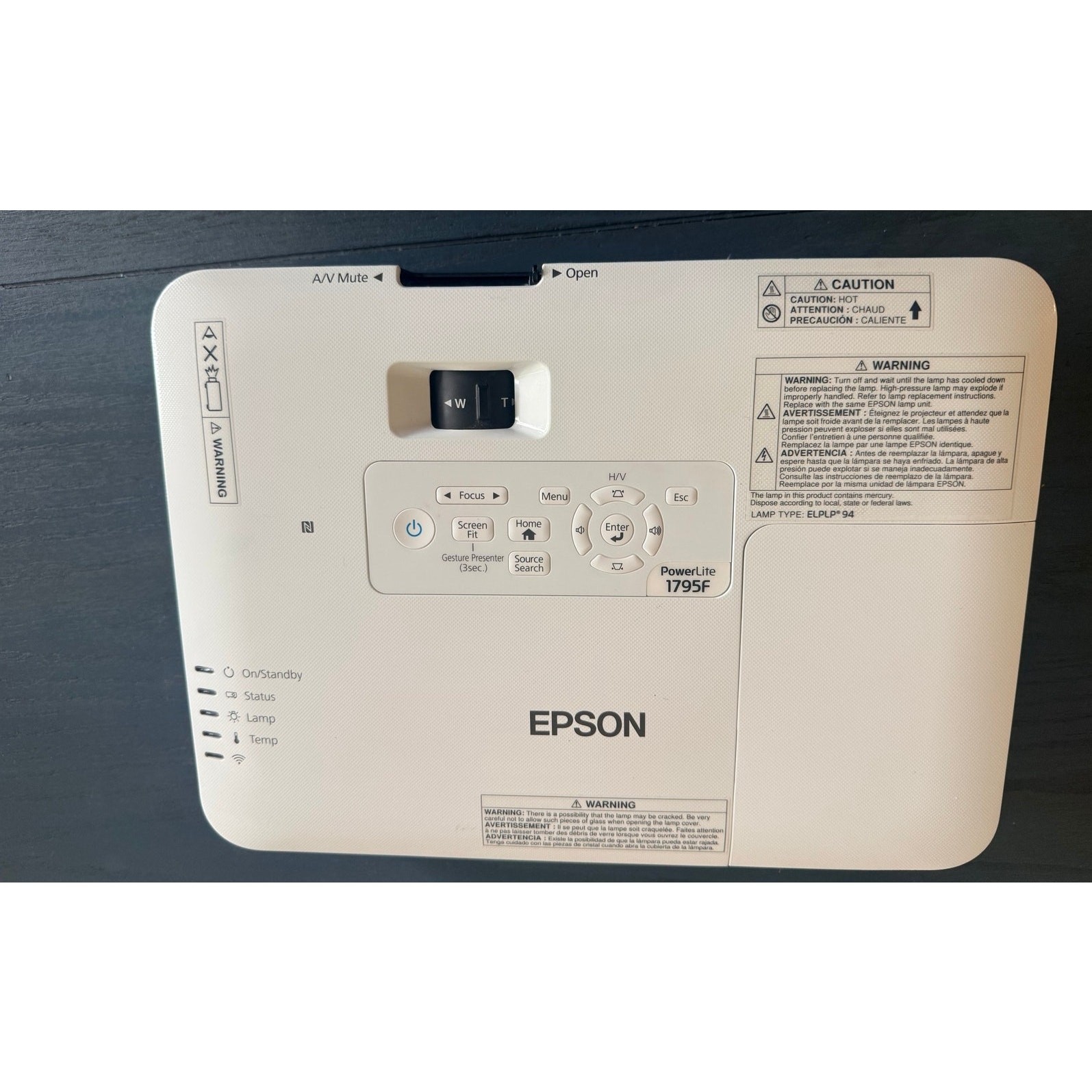 Epson PowerLite 1795F Full HD Projector w/ Remote & HDMI Portable