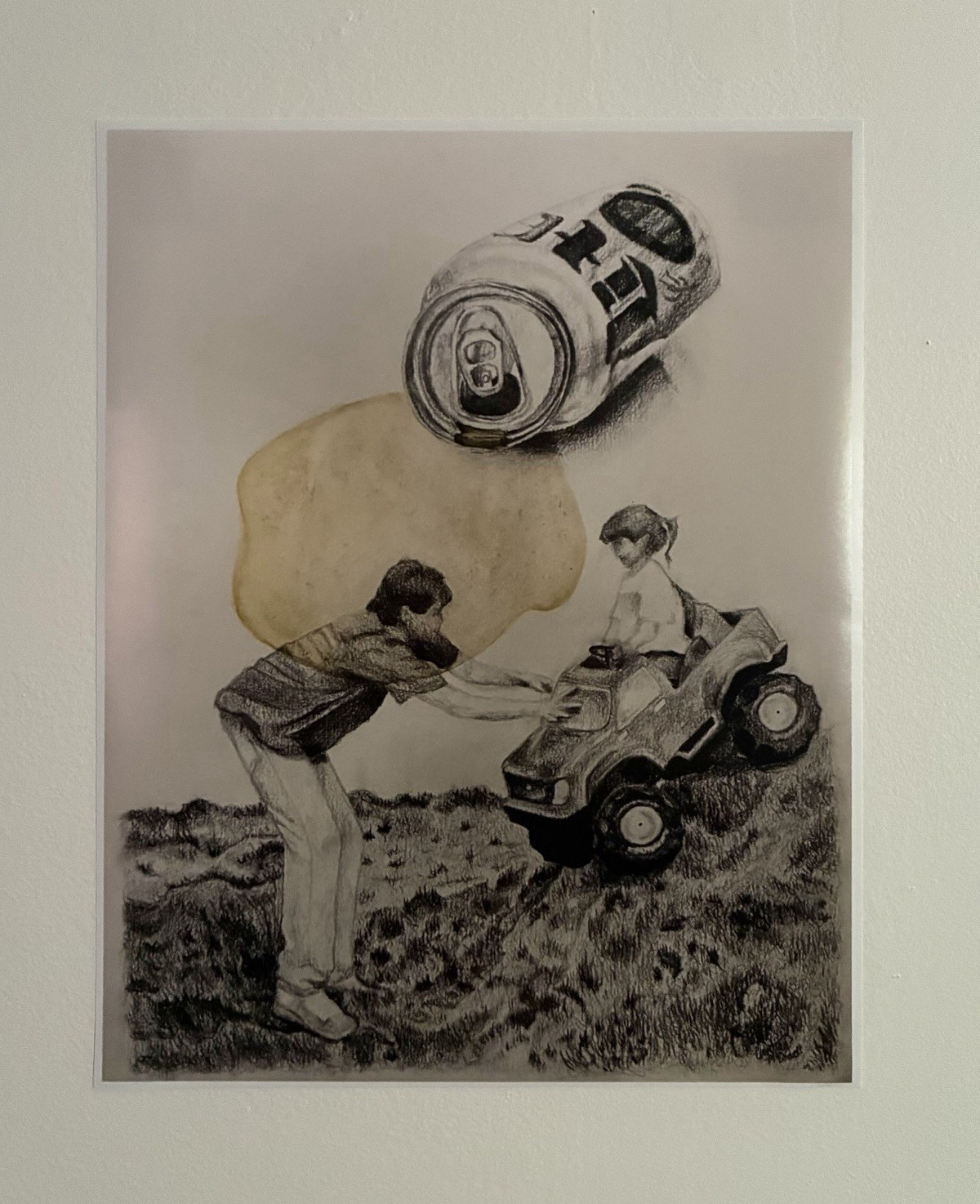 Beer Stained Dad 11x14in Poster Print
