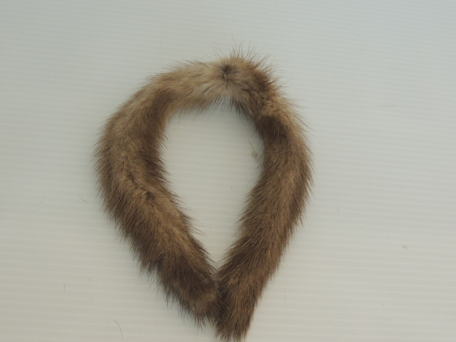 Real Mink Fur Heart Shaped 6 inch it hooks together to make a heart,