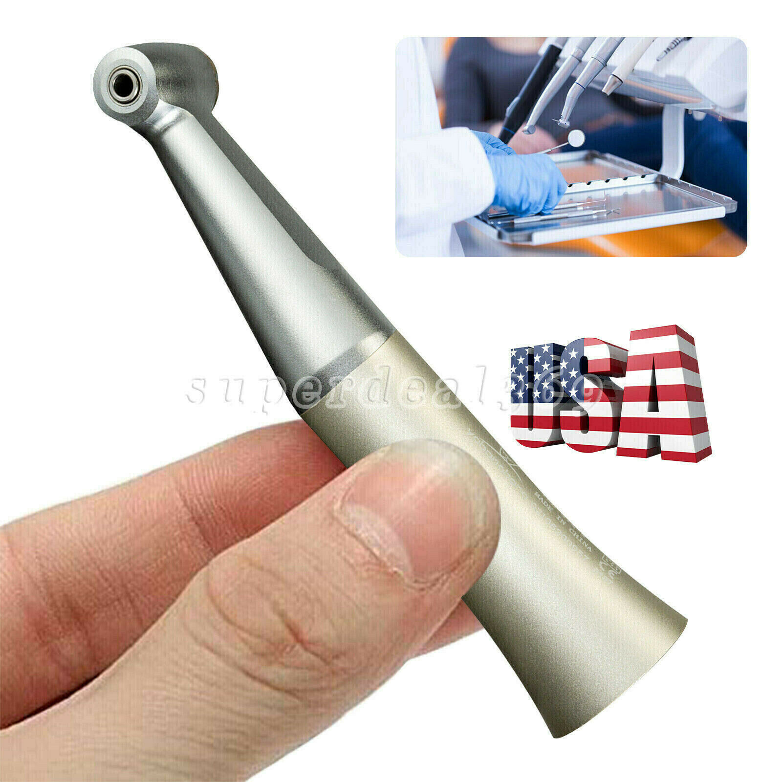 Dental Lab Marathon Micromotor Polisher /Contra Angle Straight Handpiece/Bur Kit