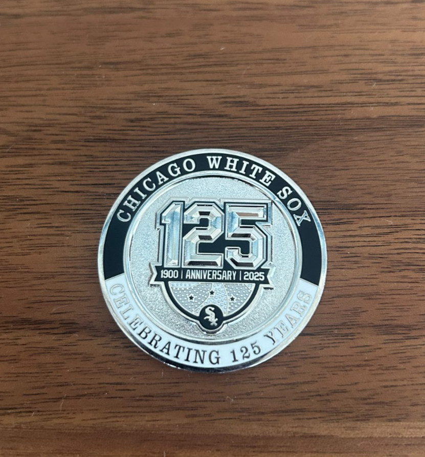 Chicago White Sox 125th Anniversary Coin Silver Season Ticket Holder 2025