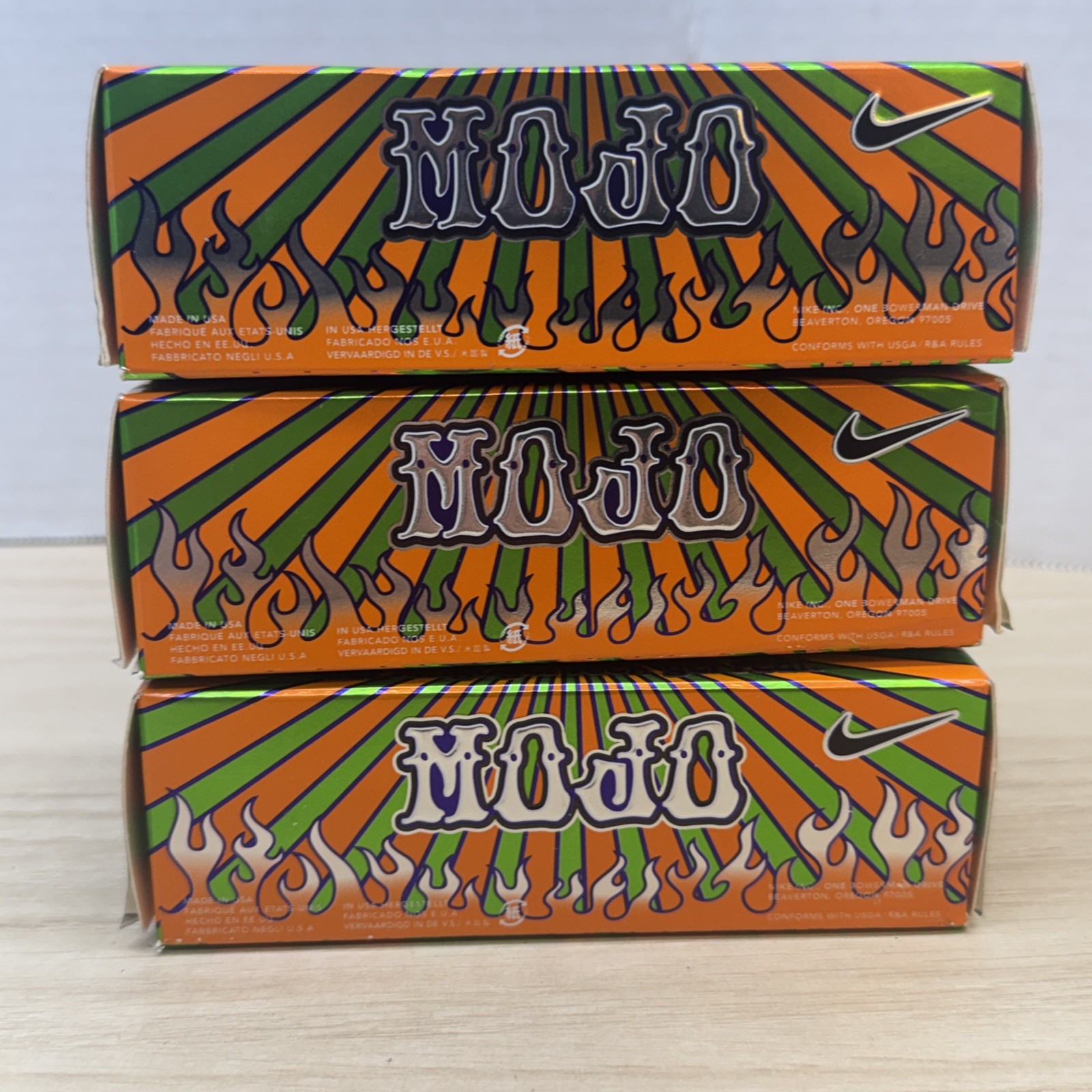 Nike MOJO Golf Balls 3 Pack (9 Balls) New in Boxes Buick Scramble Logo Rare