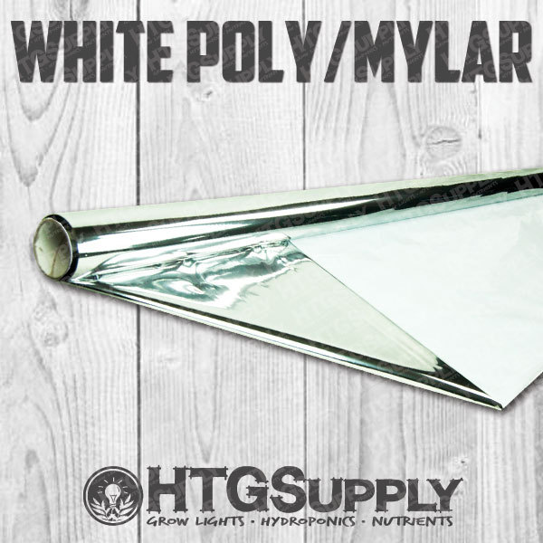 4' x 100' MYLAR GROW ROOM LINER Hydroponic Reflective Mirror Film Shiny POLY ft