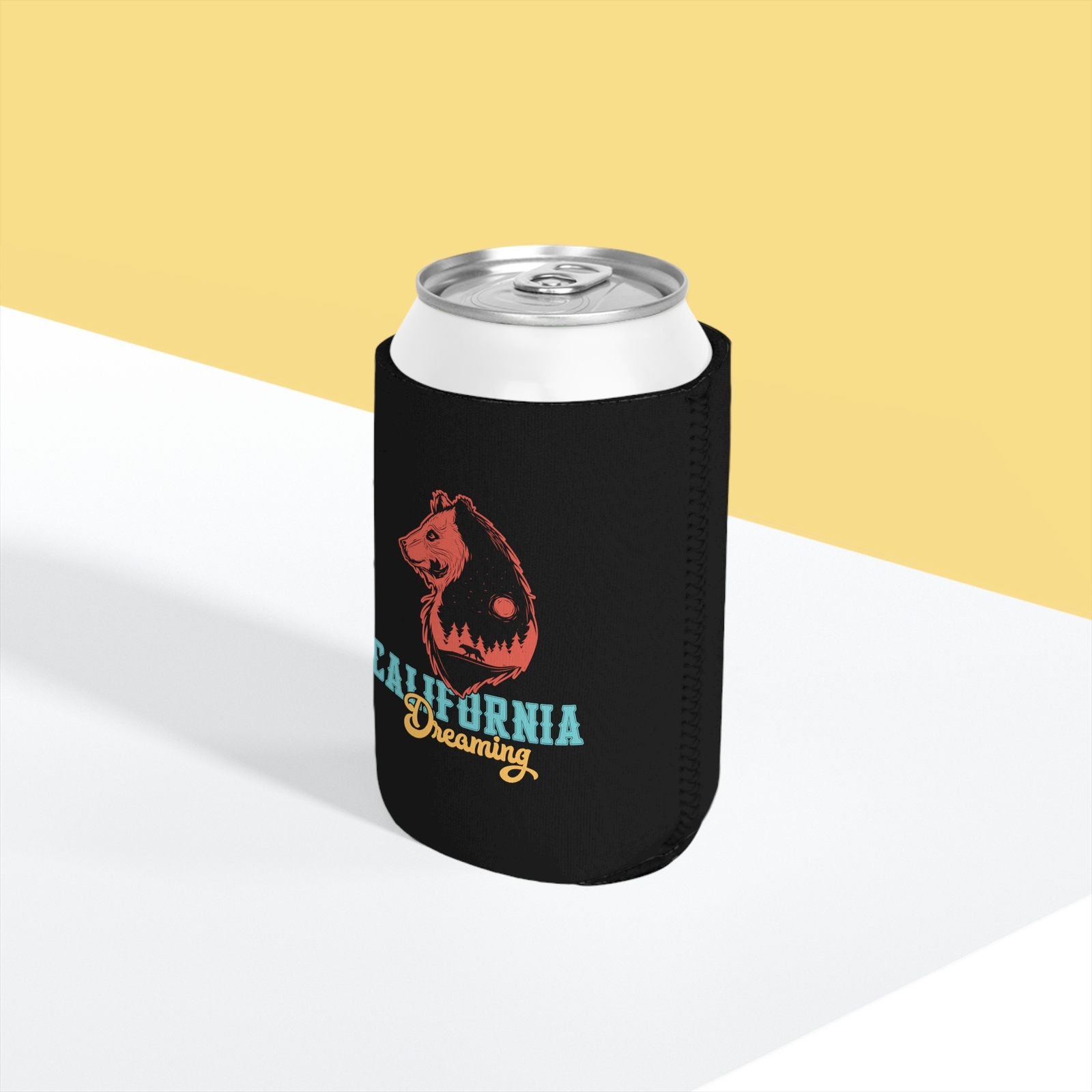 California Dreaming - Black Can Cooler Sleeve