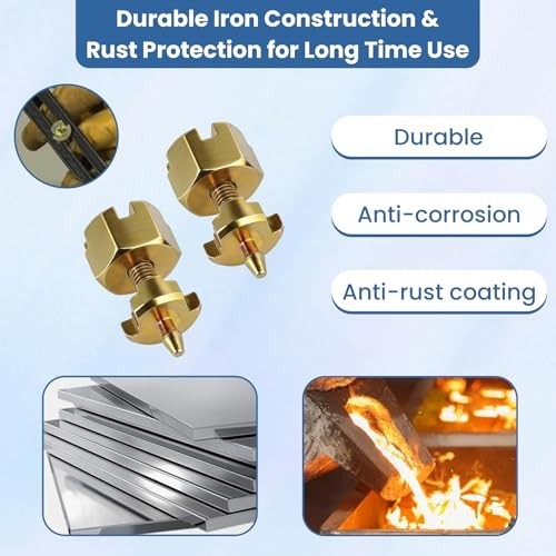 2 Pack Heavy-Duty Pivot Pin Set for Sheet Metal Hole Cutters, Adjustable Tool