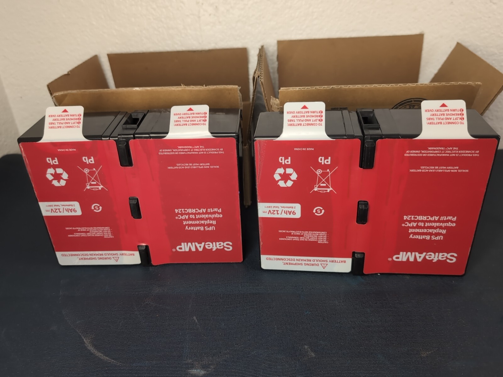 2 ~ APC RBC Replacement UPS Battery APCRBC124 Black 9Ah 24V Untested