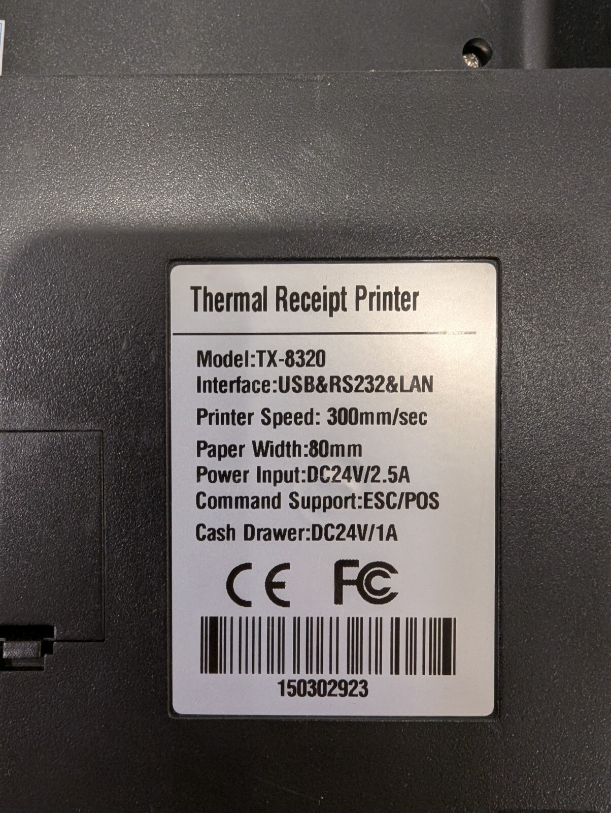 ZJiang Thermal Receipt Printer TX-8320