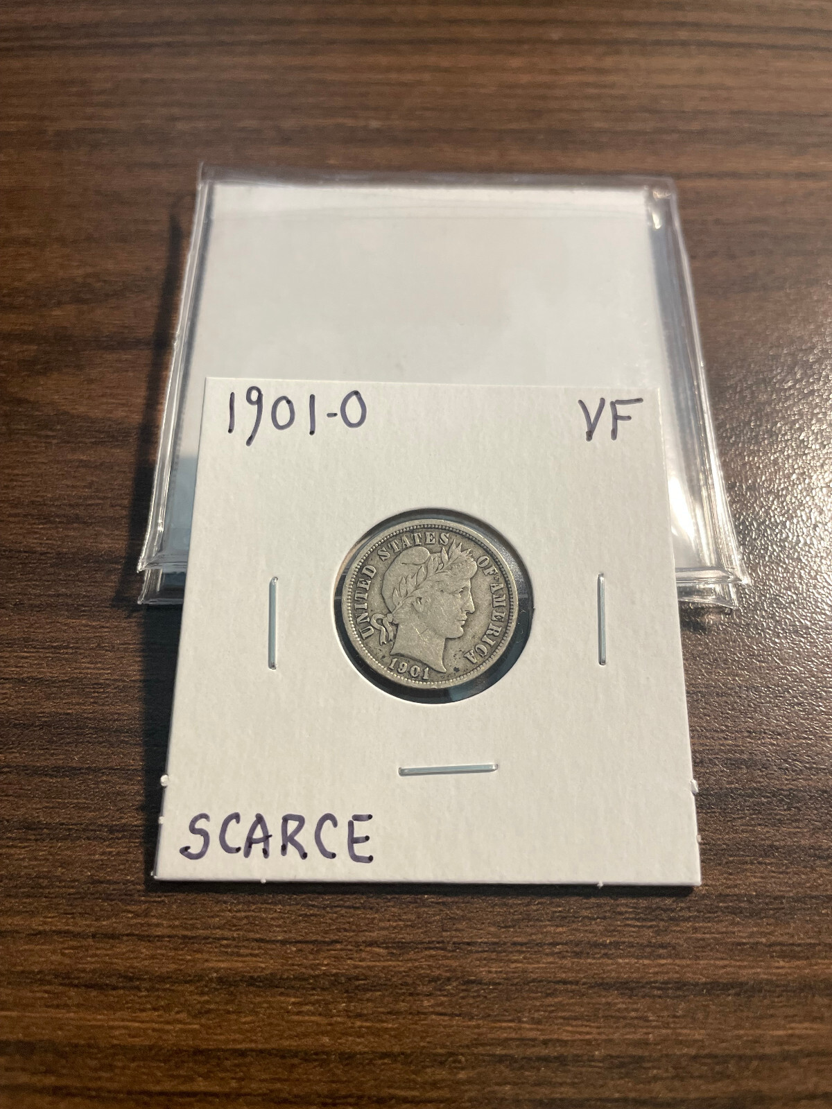 1901-O Barber Silver Dime 10C VERY FINE (VF)