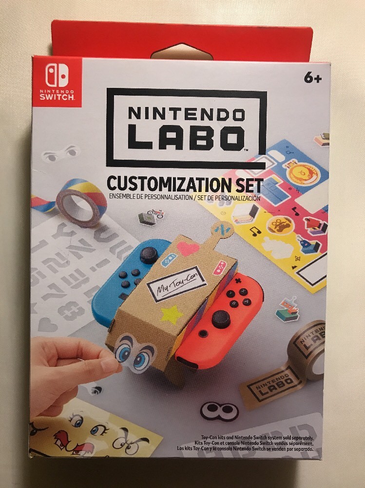 New Sealed NES Nintendo Switch Labo Customization Set Stencils Stickers