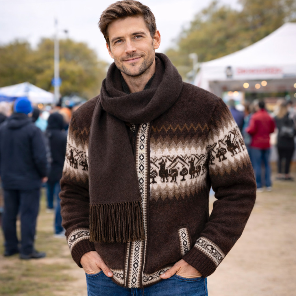 Brushed ALPACA Scarves unisex - 3 pack