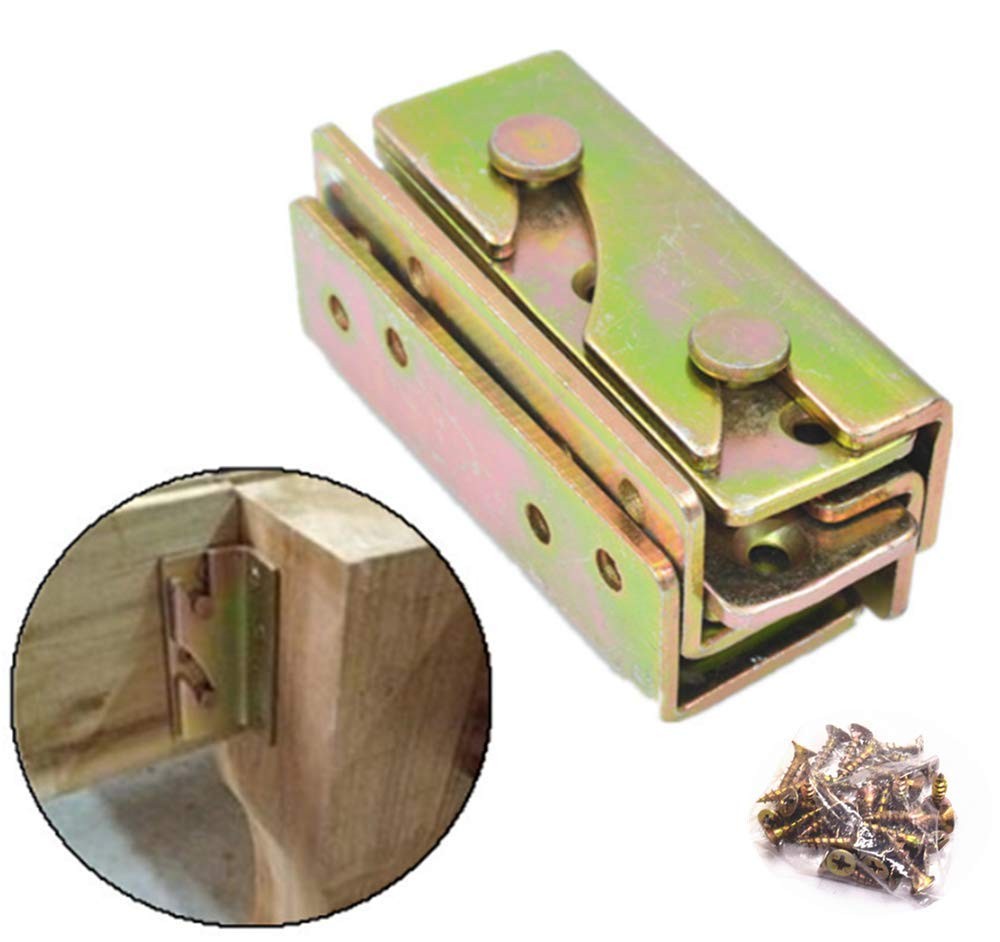 Bed Rail Bracket - Heavy Duty Non-Mortise Fasteners,Set of 4