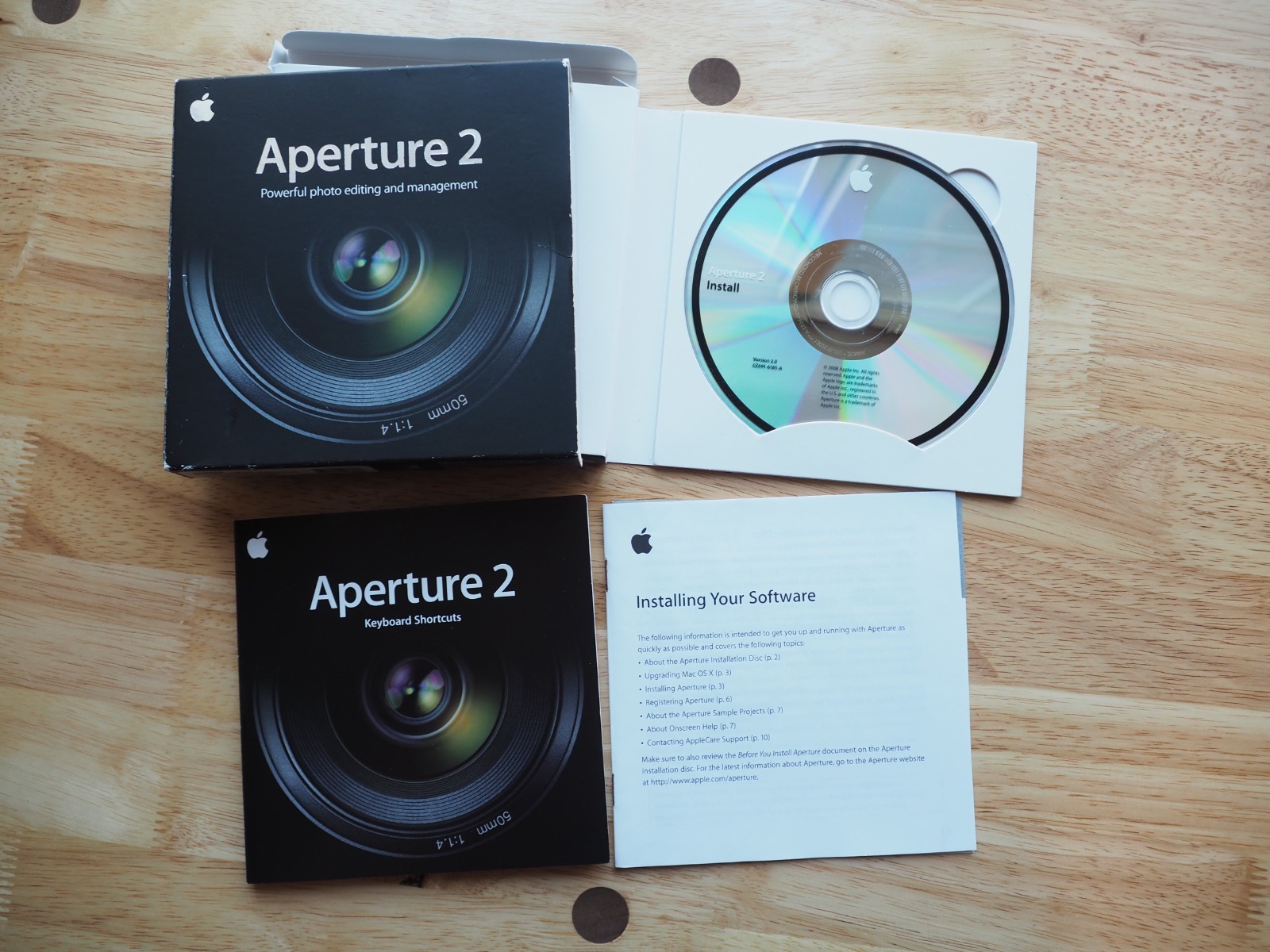 Apple Aperture 2 for Mac Photo Editing Retro Software Complete w/ Serial Number