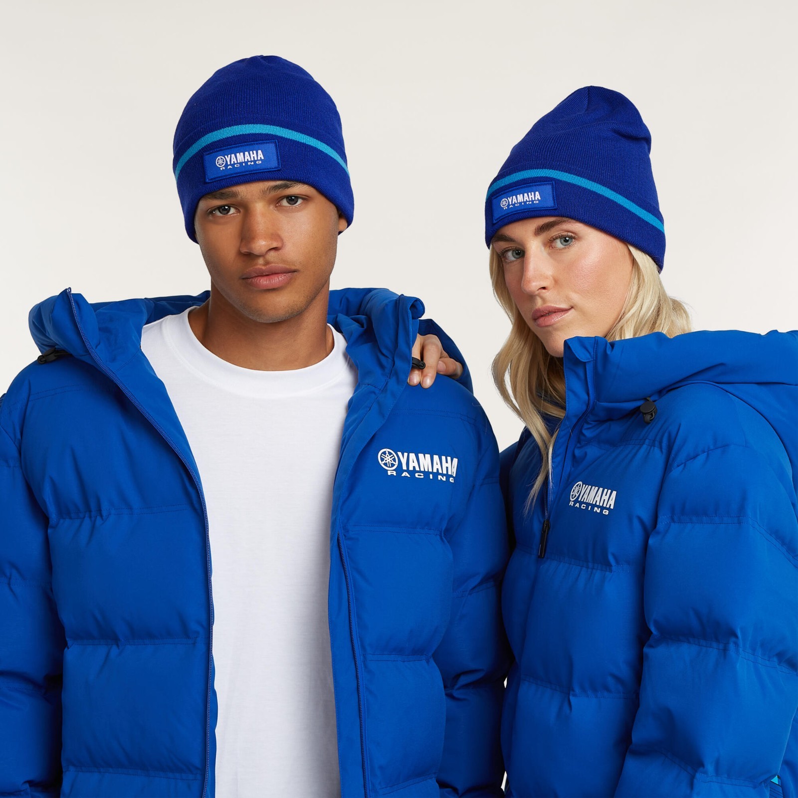YAMAHA BEANIE GENUINE YAMAHA PADDOCK BLUE ADULT BEANIE HAT YAMAHA TOLEDO BEANIE