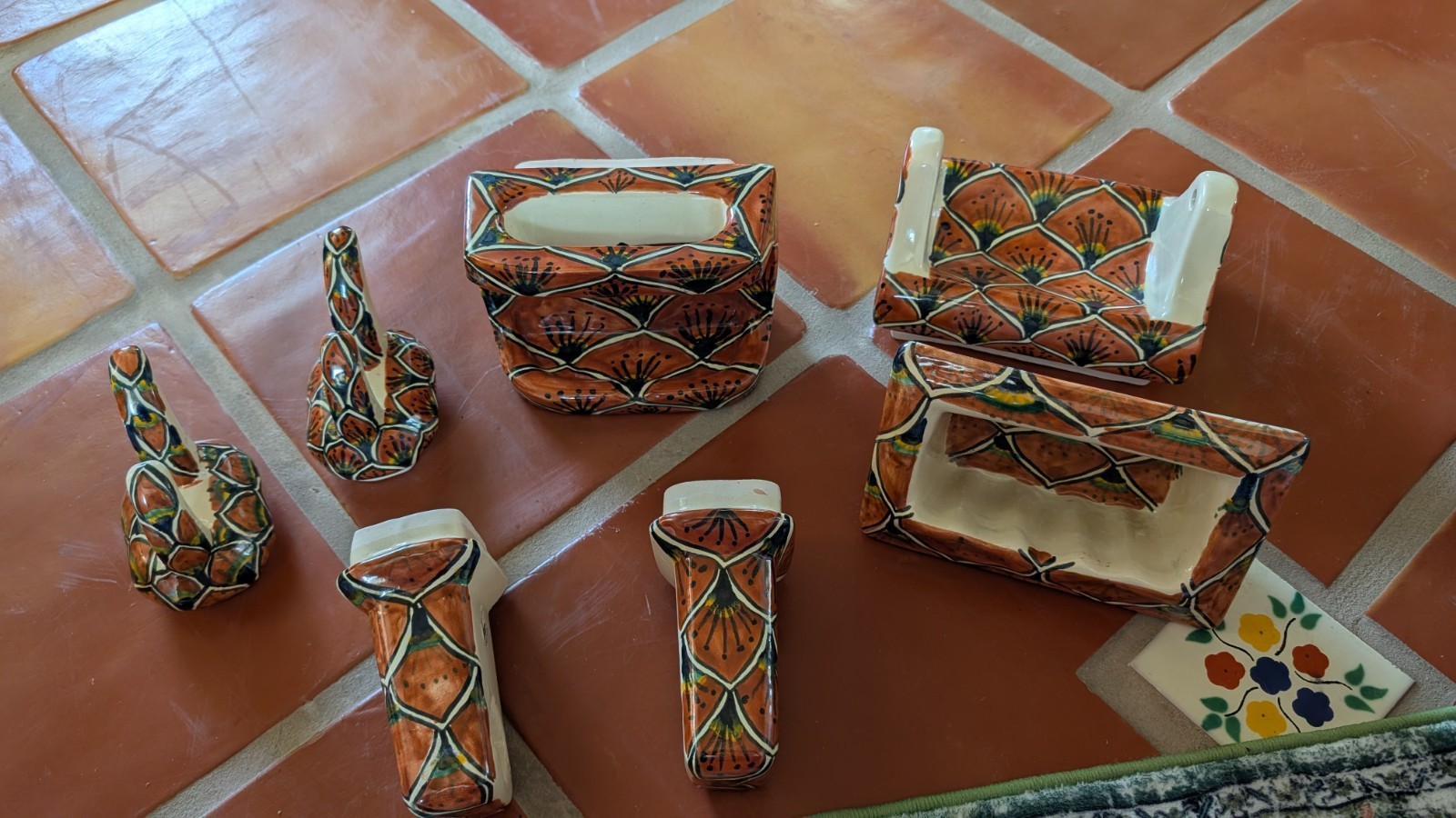 7 Piece Talavera Bathroom Set
