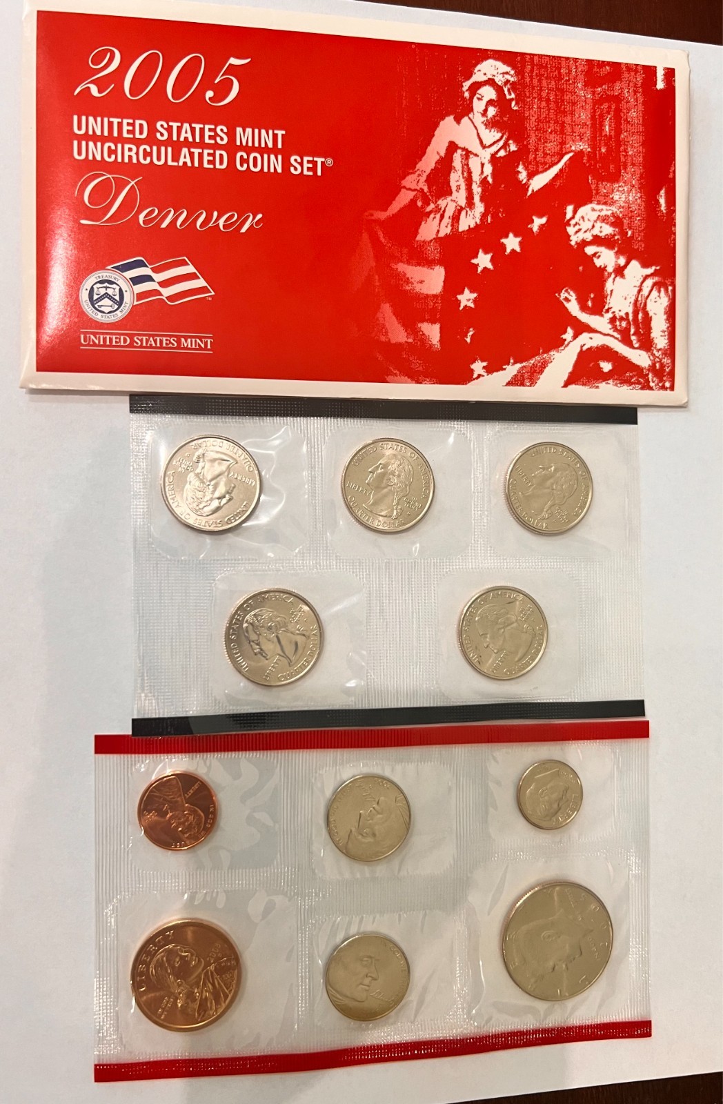 150 Sets - 2005 P & D US Mint Coin Set in NEVER OPENED US Mint Box ~ SEALED