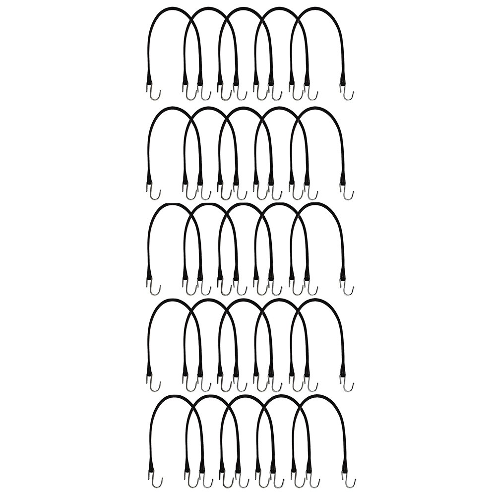 25 Pk 21" Natural Rubber Bungee Strap for Truck & Trailer Tie Down - Tire Chains