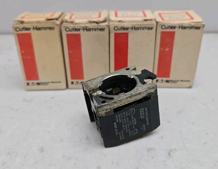 4 Pack Cutler-Hammer E22C2 Switch Contact Block 1 No 1 Nc New Lot of 4
