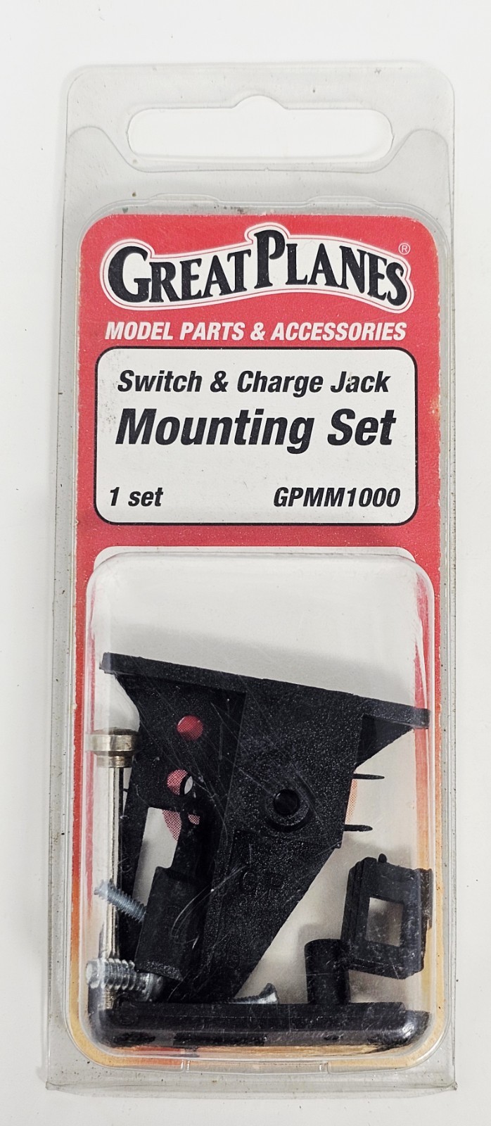Great Planes Switch & Charge Jack Mounting Set GPMM1000 NOS Vintage RC Airplane