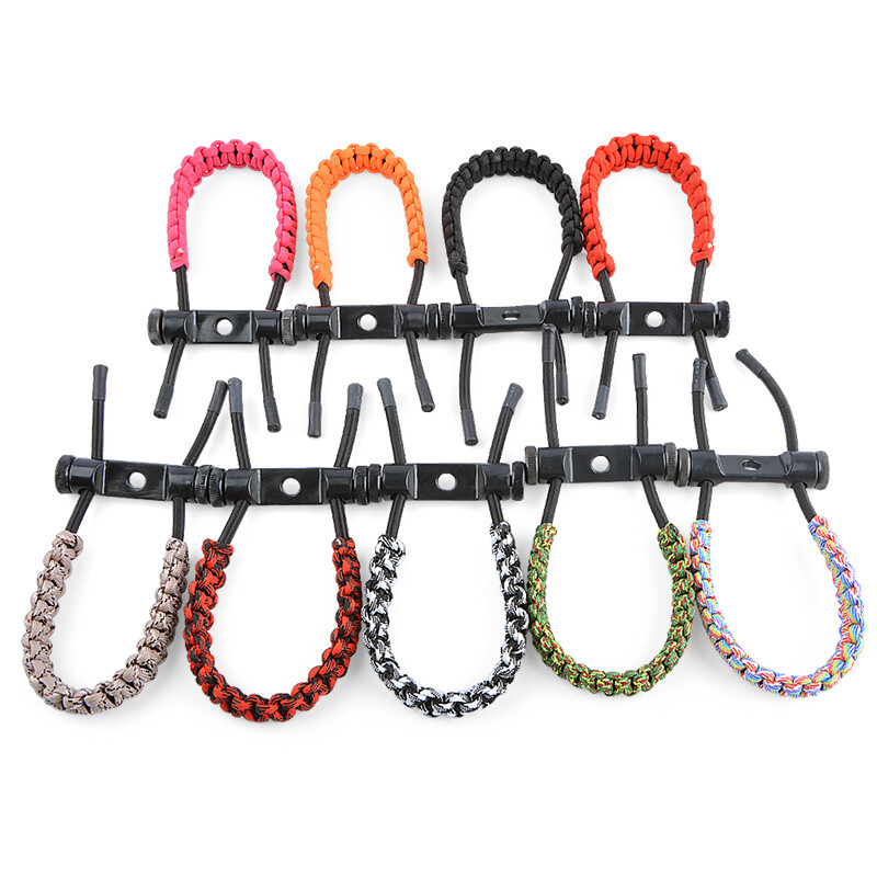 1pc Archery Wrist Sling Adjustable Strap Braided Ropes Compound Bow Hunting