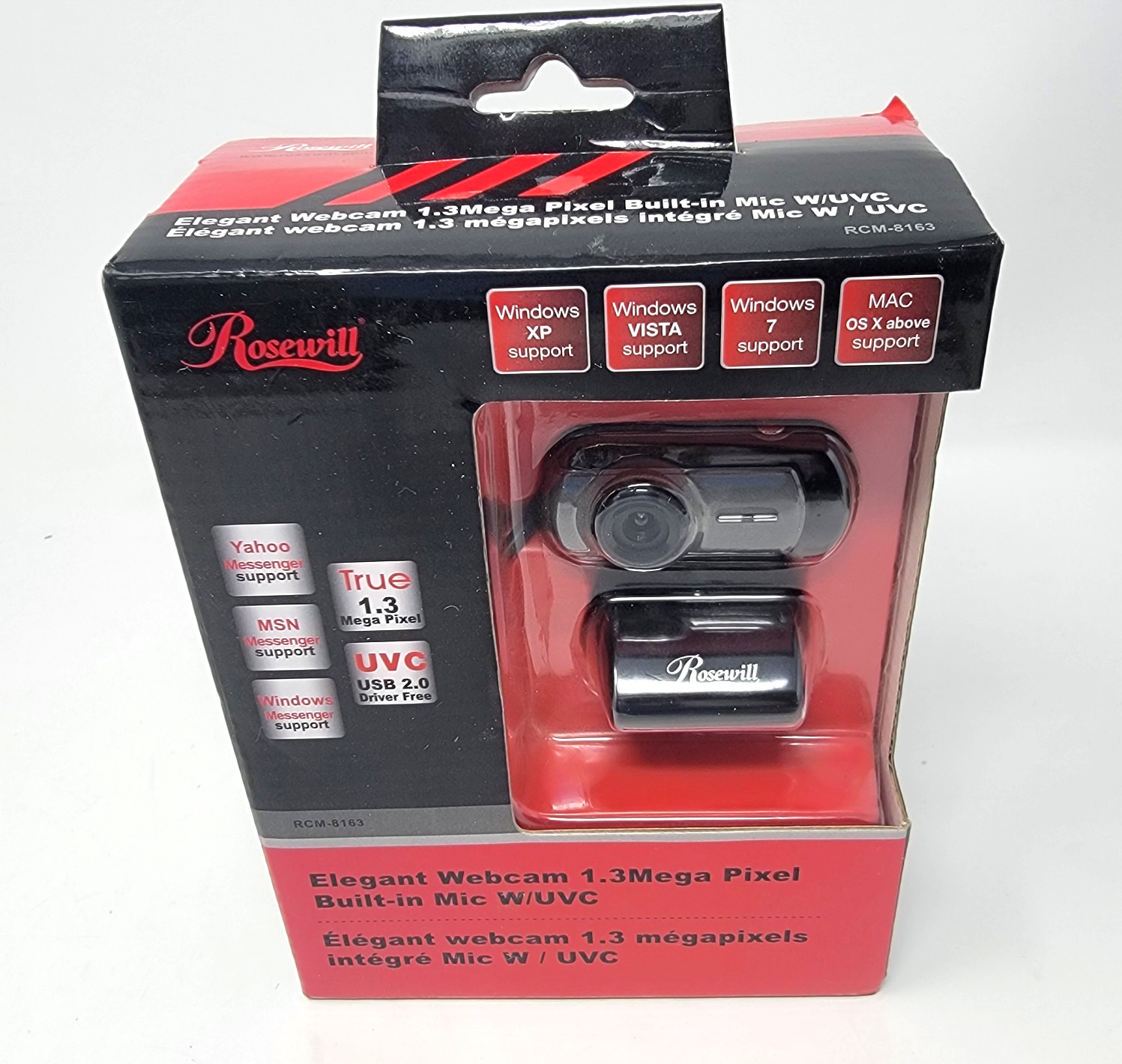 Rosewill RCM-8163 Elegant Webcam 1.3 Mega Pixel