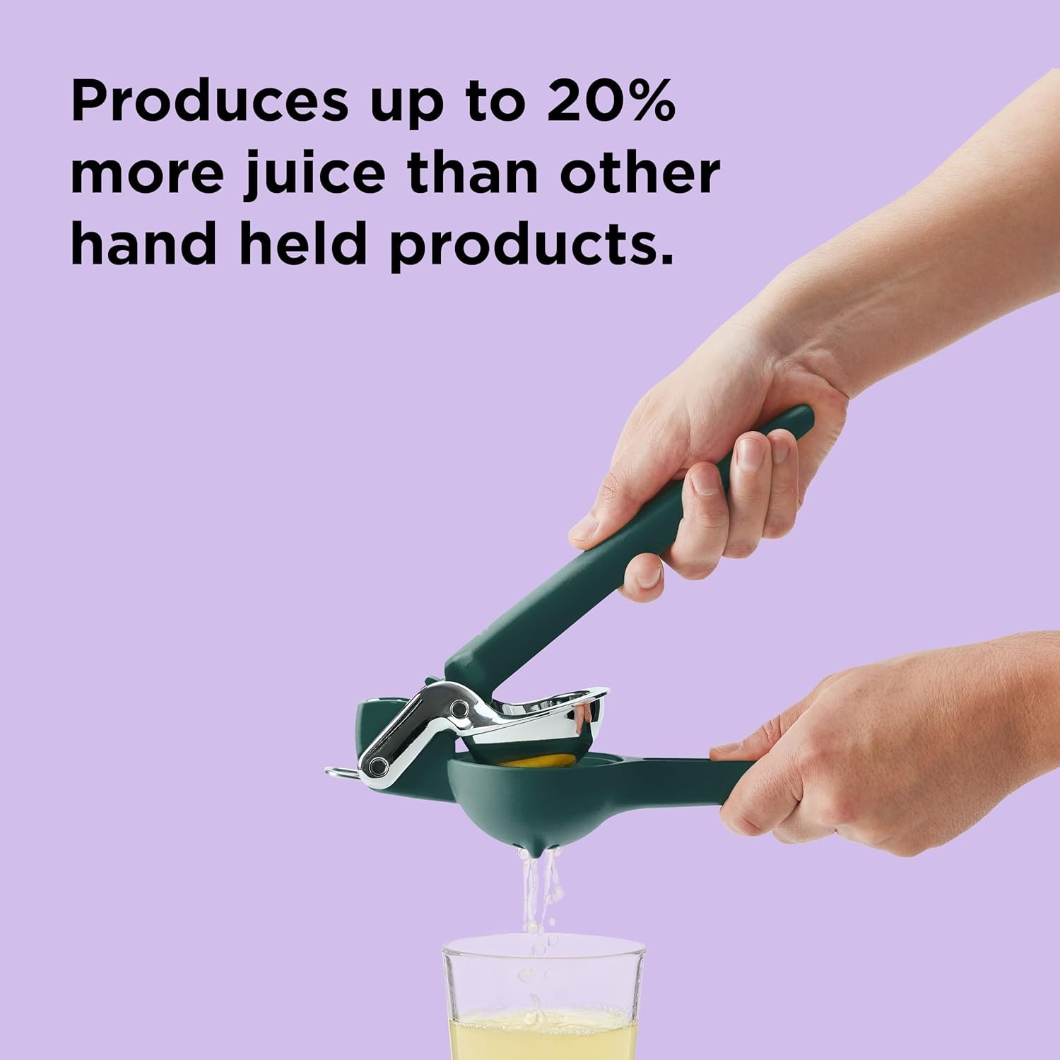FreshForce Lemon Squeezer in Collard Green - Maximum Juice Extraction