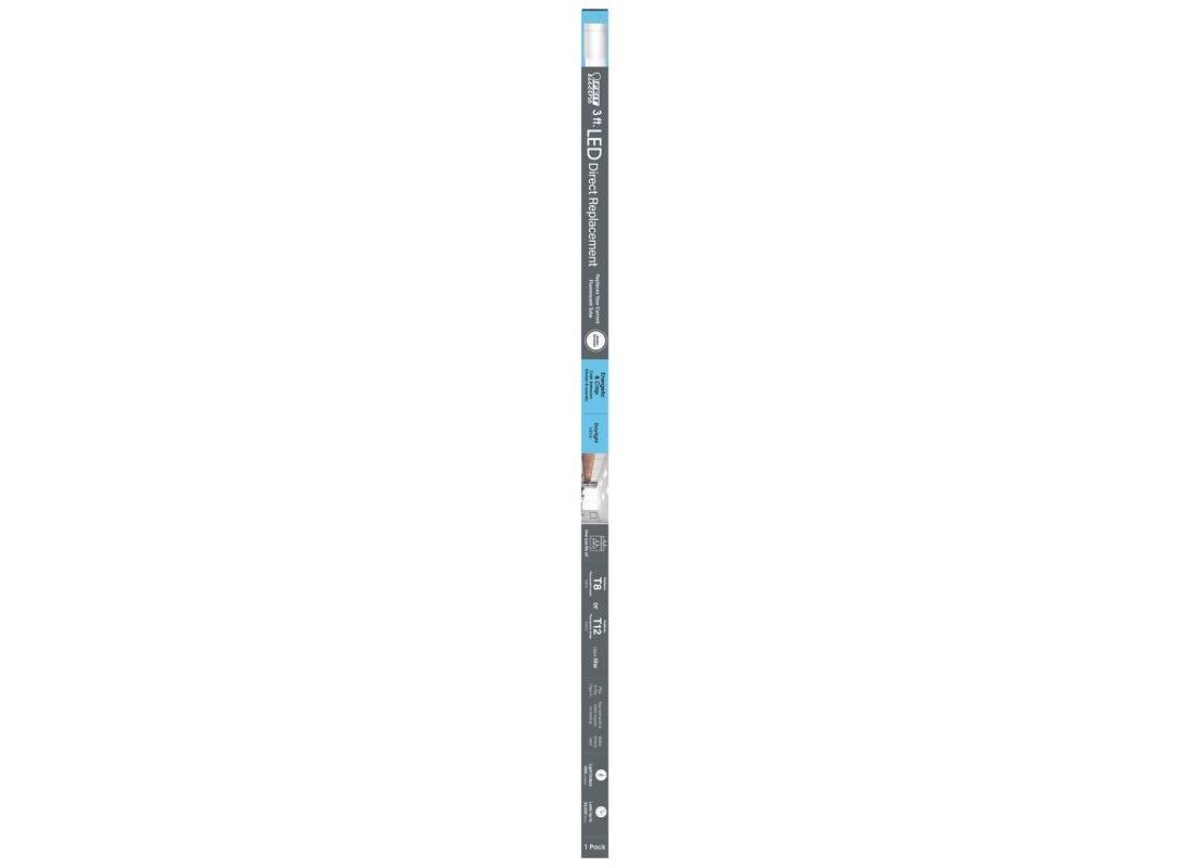 Plug and Play LED Light Bulb, Linear, T8 Lamp, G13 Lamp Base, Frosted, Daylight