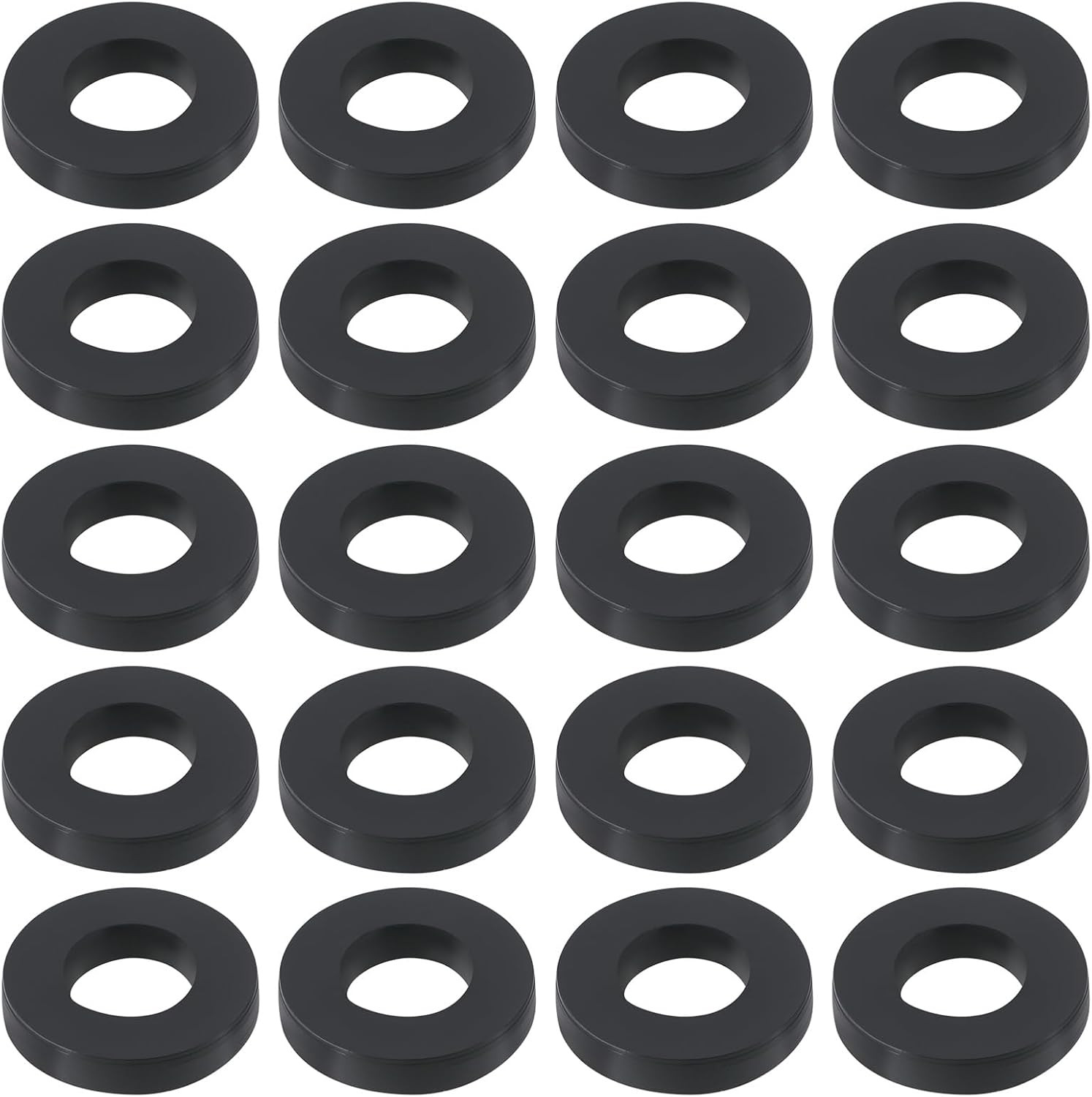 100Pcs Tension Rod Washers Replacement Part ID 5mm OD 11mm 2mm Thickness Nylon W