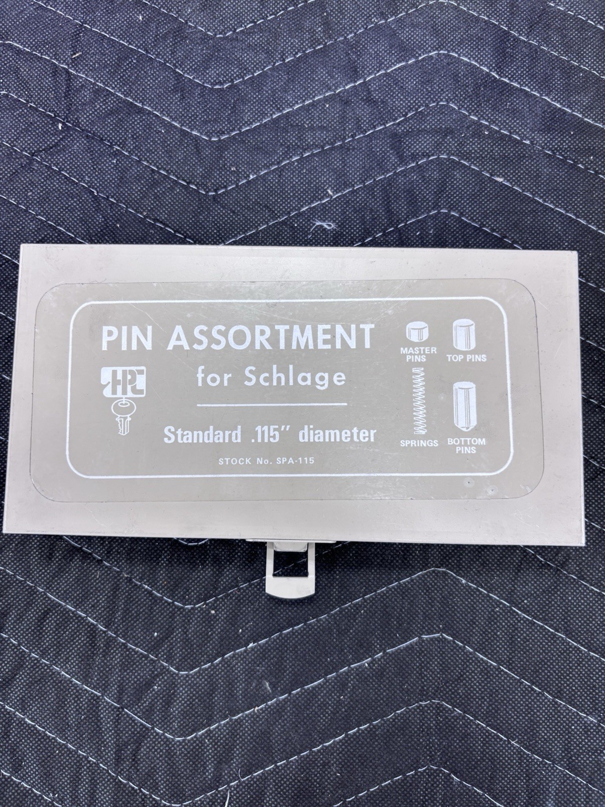 HPC No. SPA-115 Pin Tumbler Kit for Schlage Lock Cylinders in Metal Storage Box
