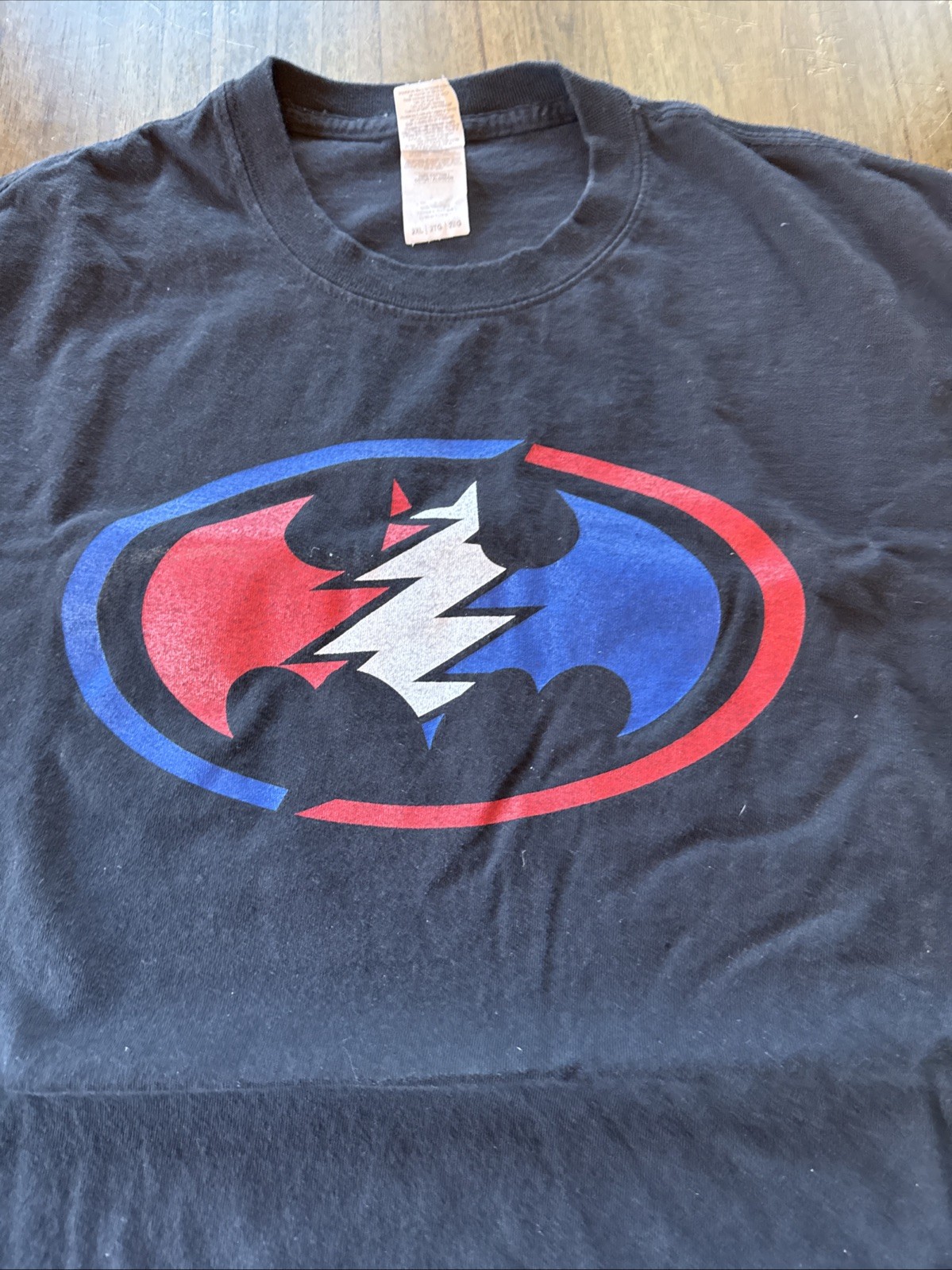 grateful dead  Vintage Concert Band T Shirt 2xl XXL Batman Lightning Bolt