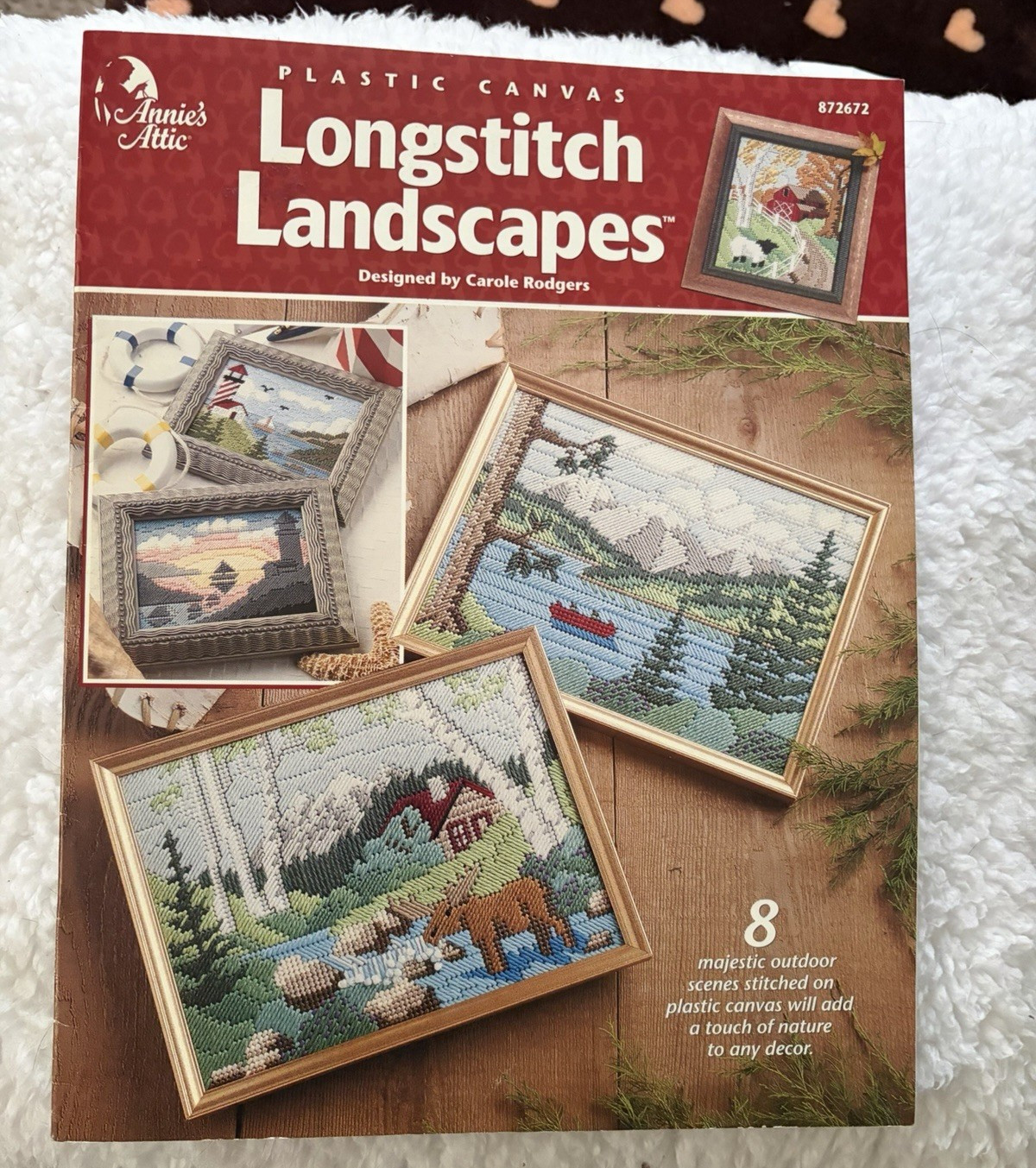 Long stitch Landscapes For Plastic Canvas Annie’s Attic 2001